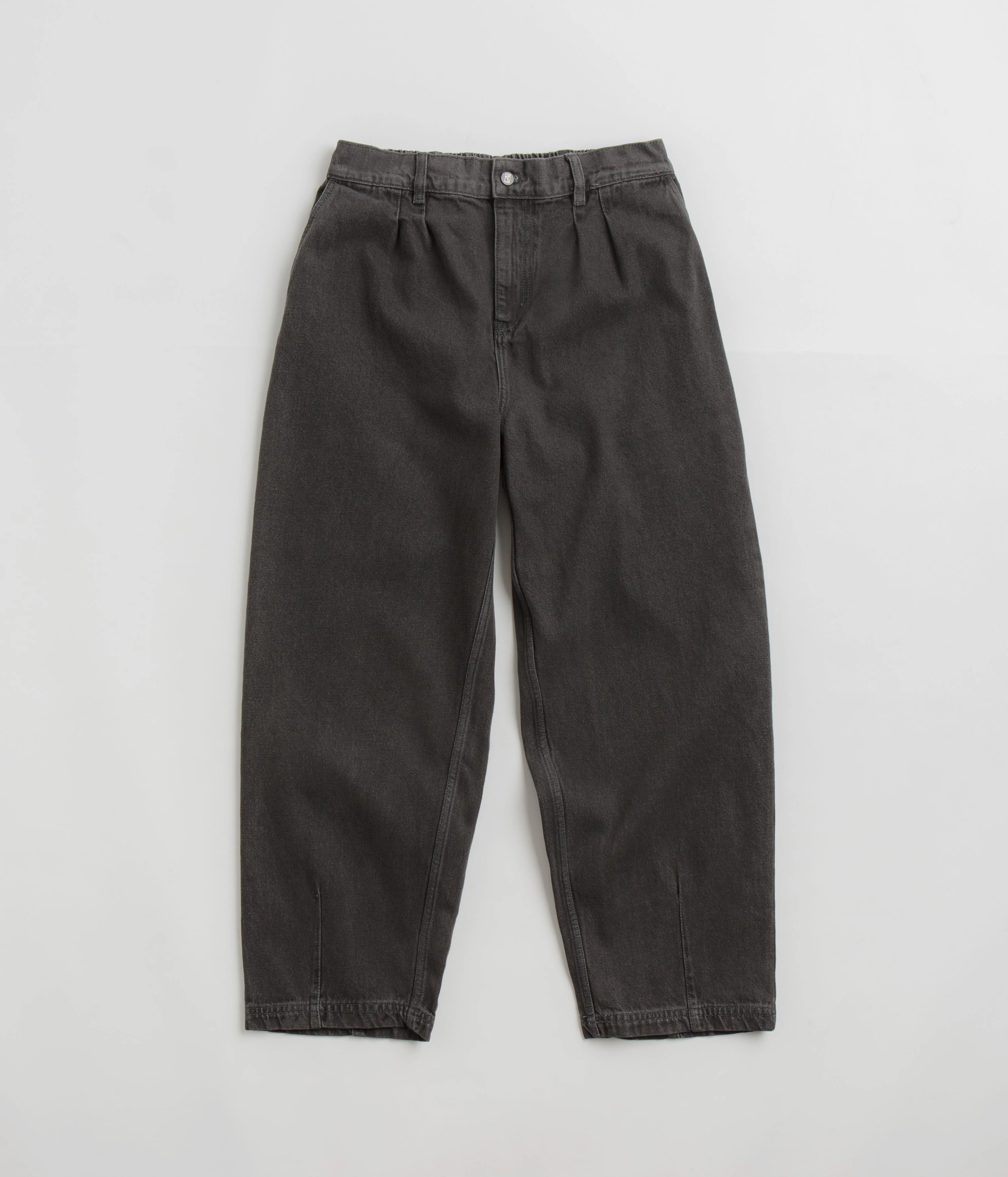 Quick Access Zippers Flexible Knees Poetic Collective Denim Balloon Pants - Grey Wash