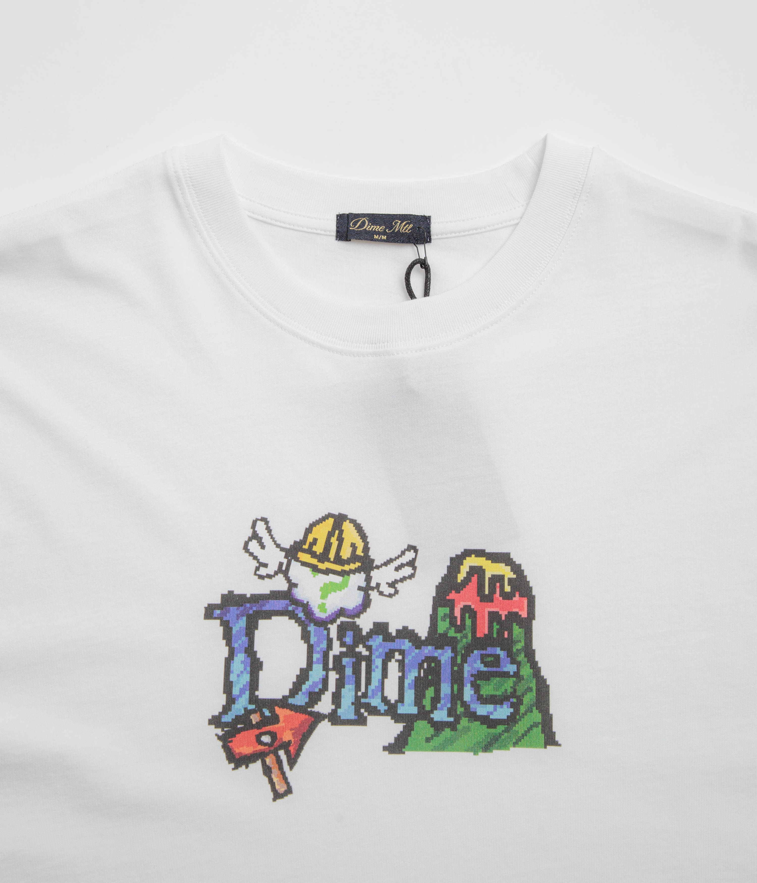 Fit For All Day black friday Dime Classic Fuzzy T-Shirt - White