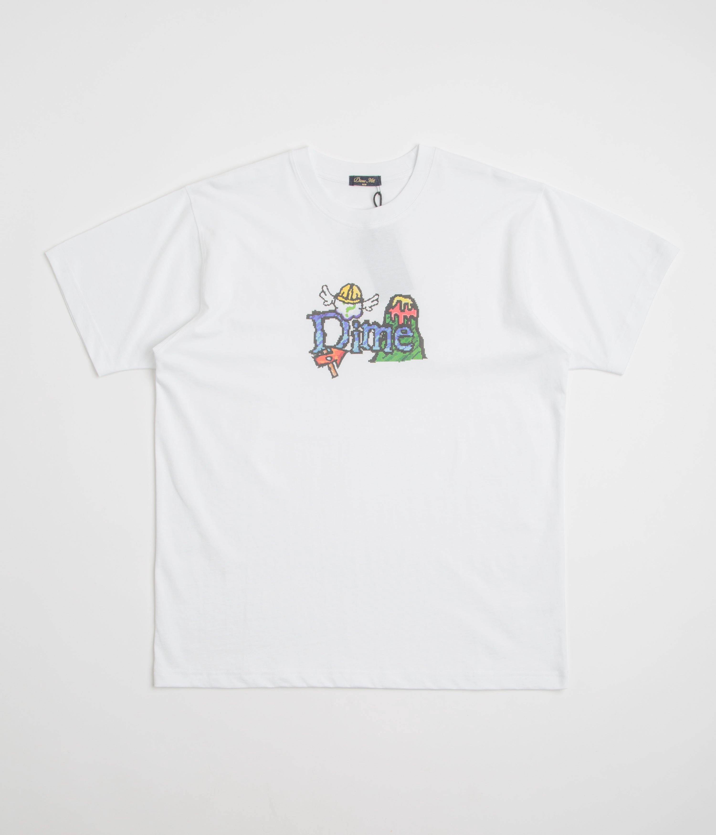 Classic Cut Dime Classic Fuzzy T-Shirt - White