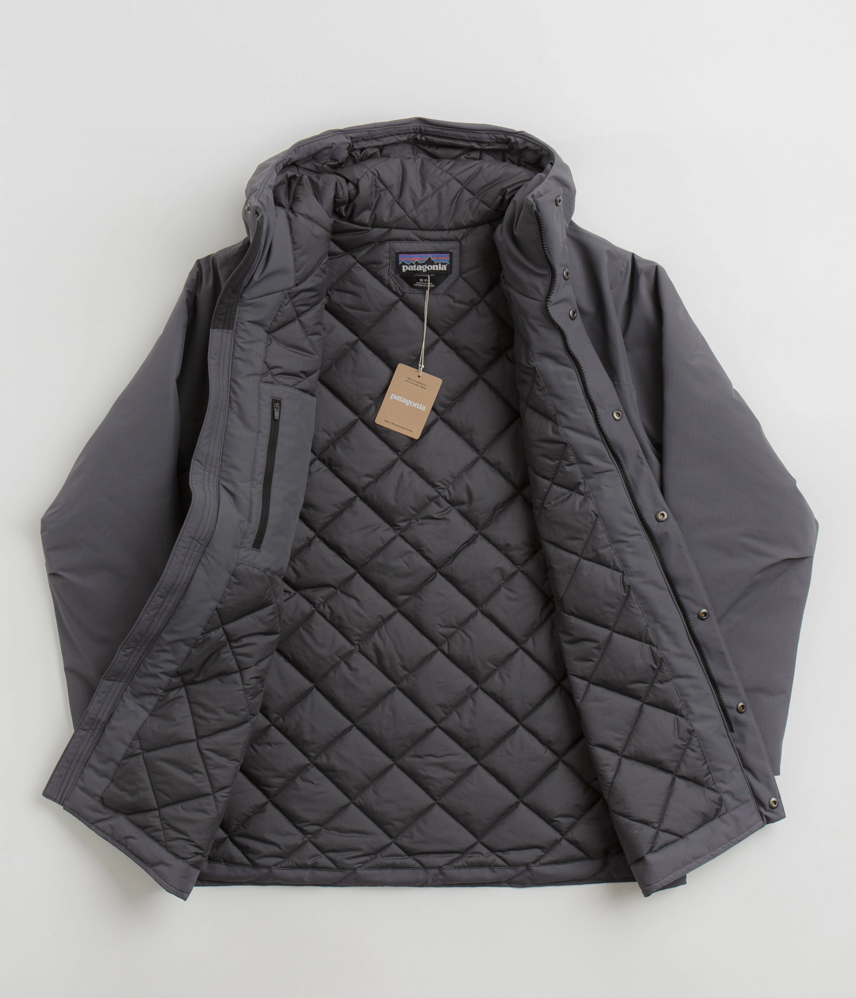 Cashmere Blend Patagonia Windshadow Parka - Forge Grey