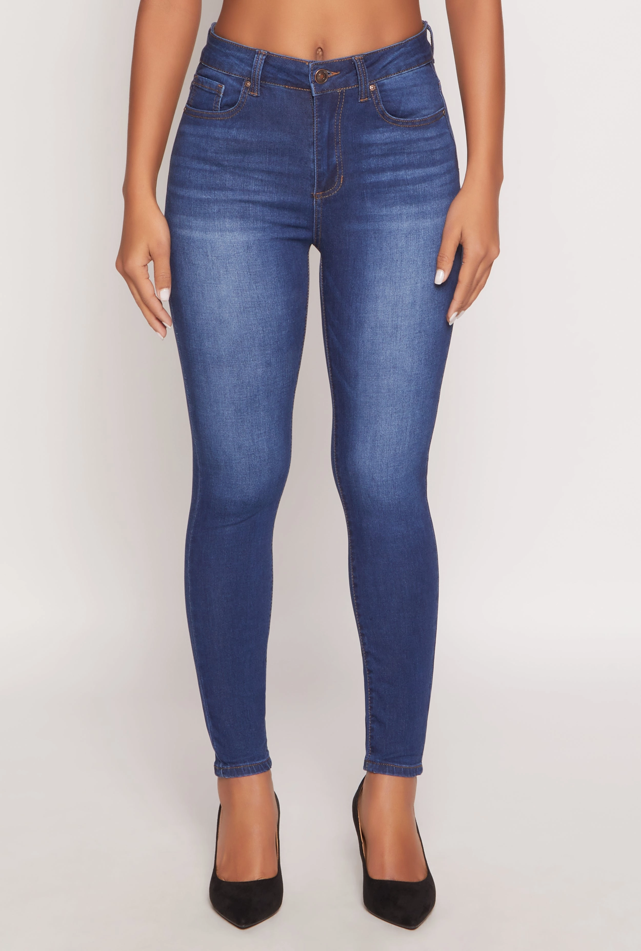 Lightweight Feel Comfy Home Comfort Weekend Getaway WAX Stretch High Waisted Skinny Jeans