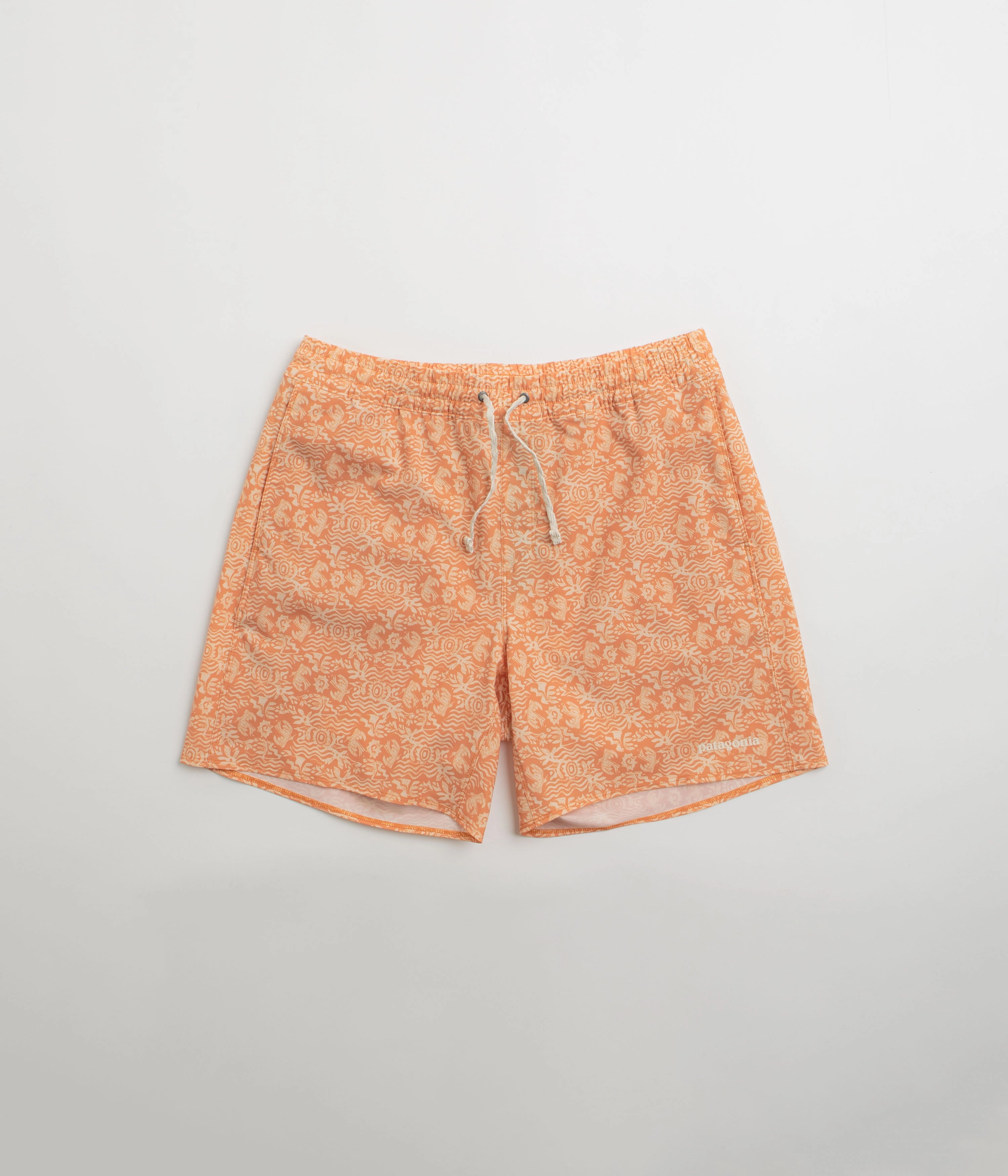 Patagonia Hydropeak Volley 16" Shorts - Mountain Breeze: Sunset Orange Vacation Outfit