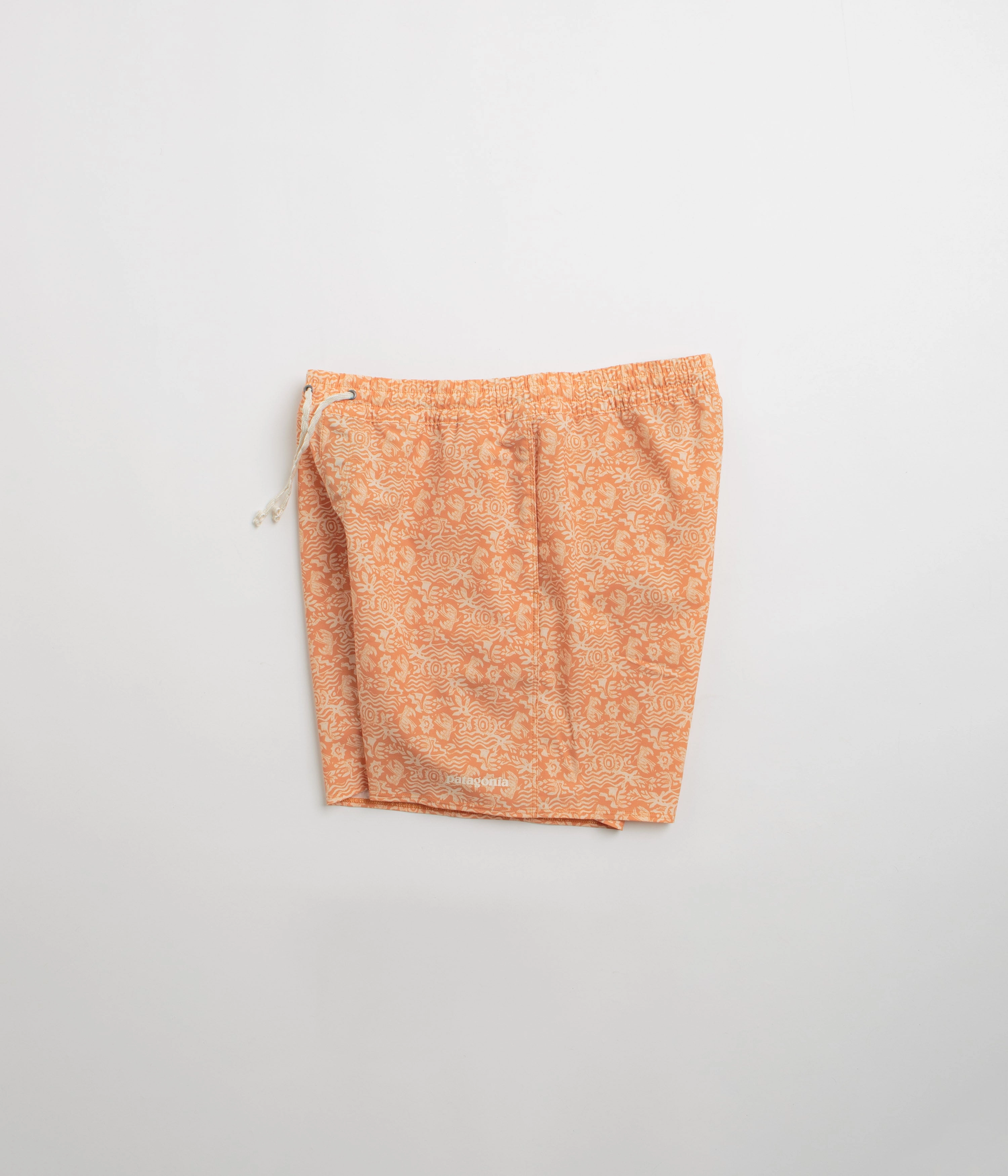 Hypoallergenic Textile Lightweight Weave Patagonia Hydropeak Volley 16" Shorts - Mountain Breeze: Sunset Orange