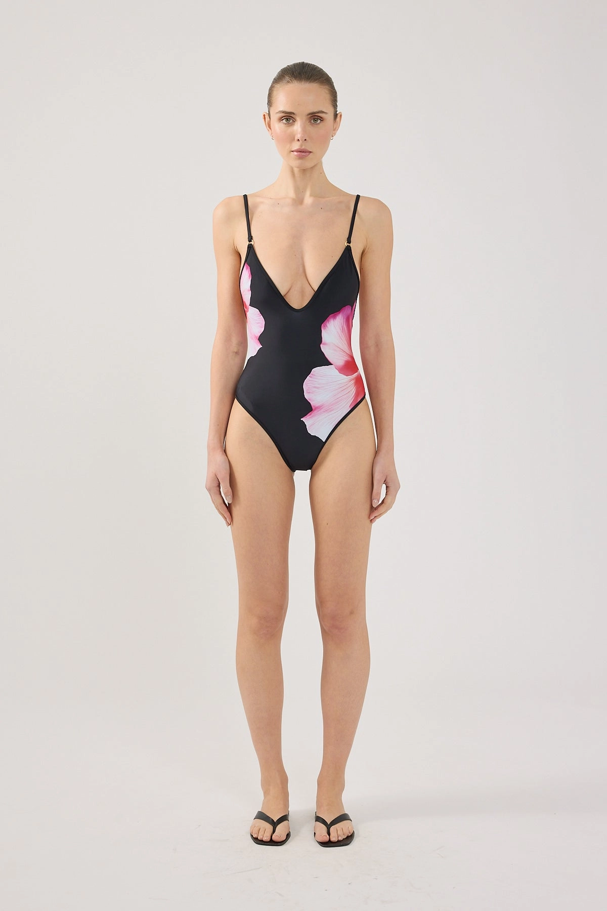 Ocean Holiday Tagless label Perfect Stranger Zimi Flower One Piece Black