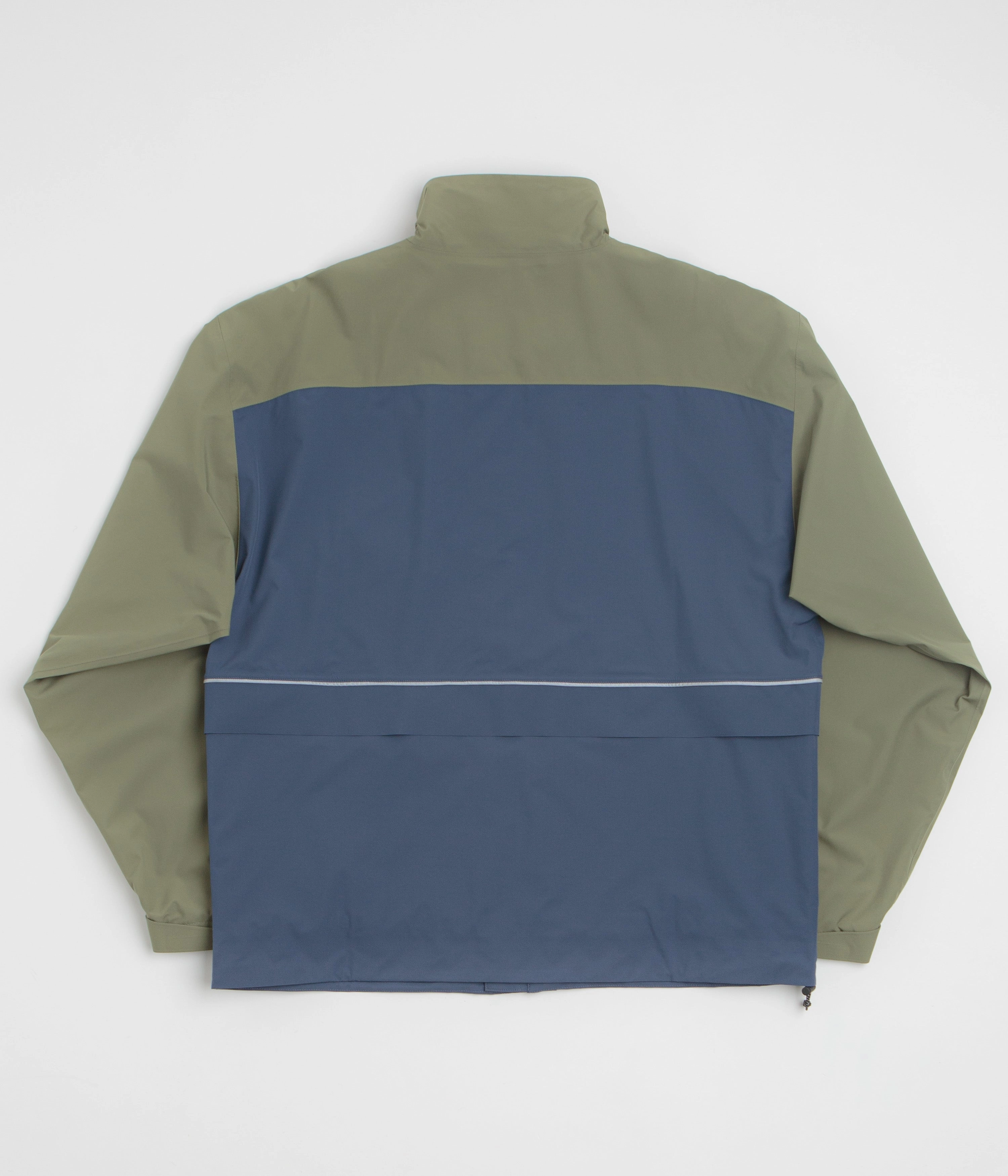 Clean Fit Design New Balance Numeric Waterproof Jacket - Khaki / Blue