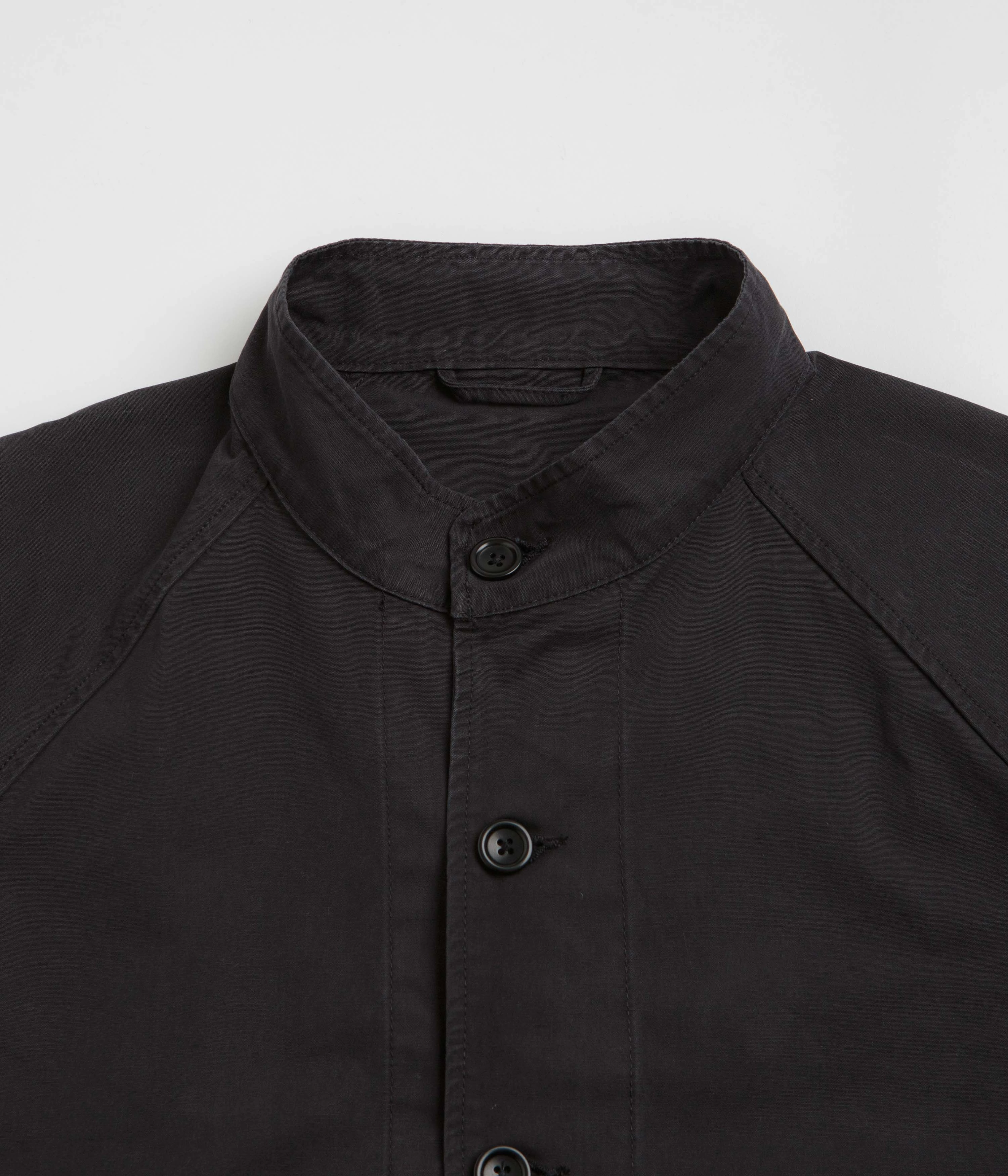 Service Works Fine Twill Waiters Jacket - Black Recycled Polyester Mid Season Wear