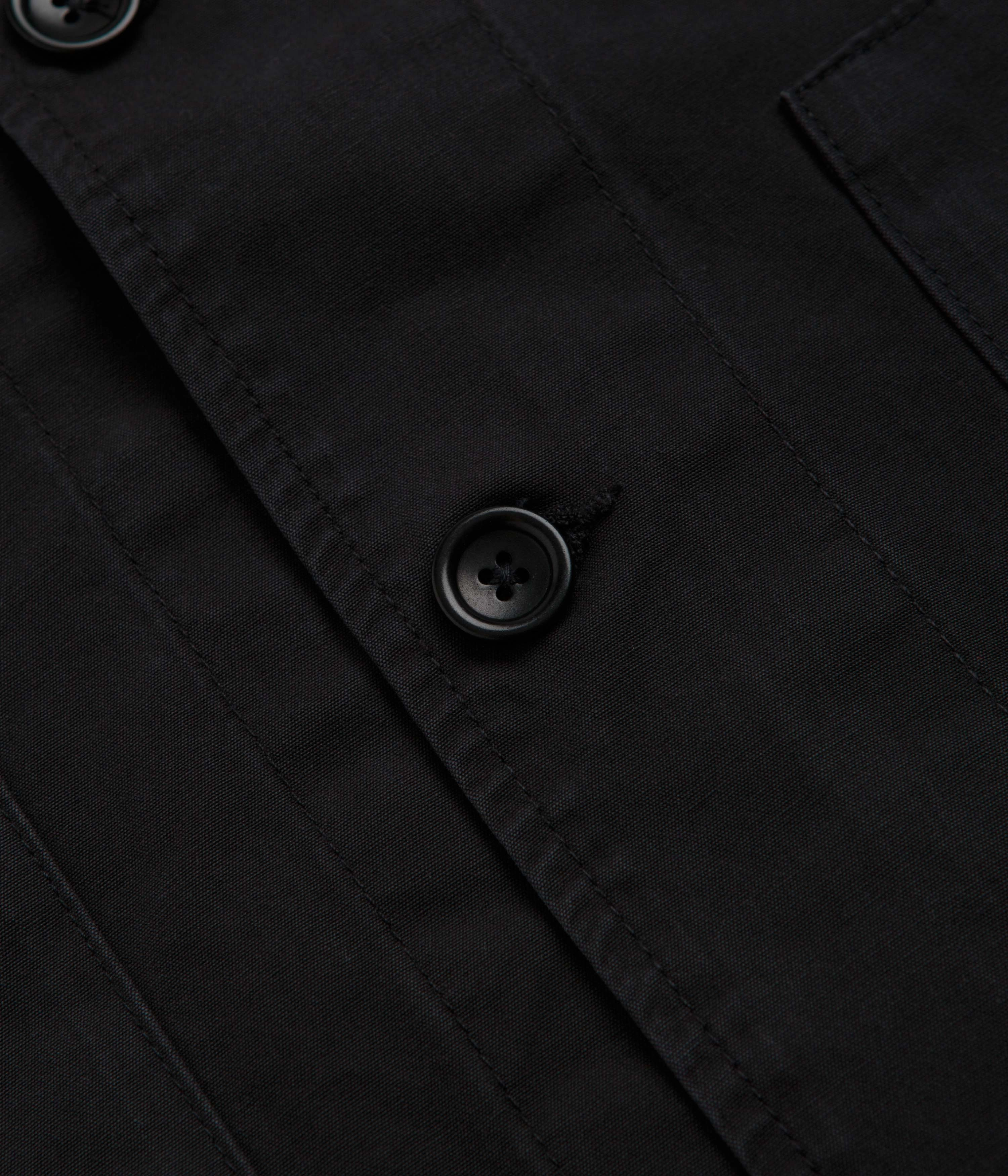 Service Works Fine Twill Waiters Jacket - Black Crisp Walk Look
