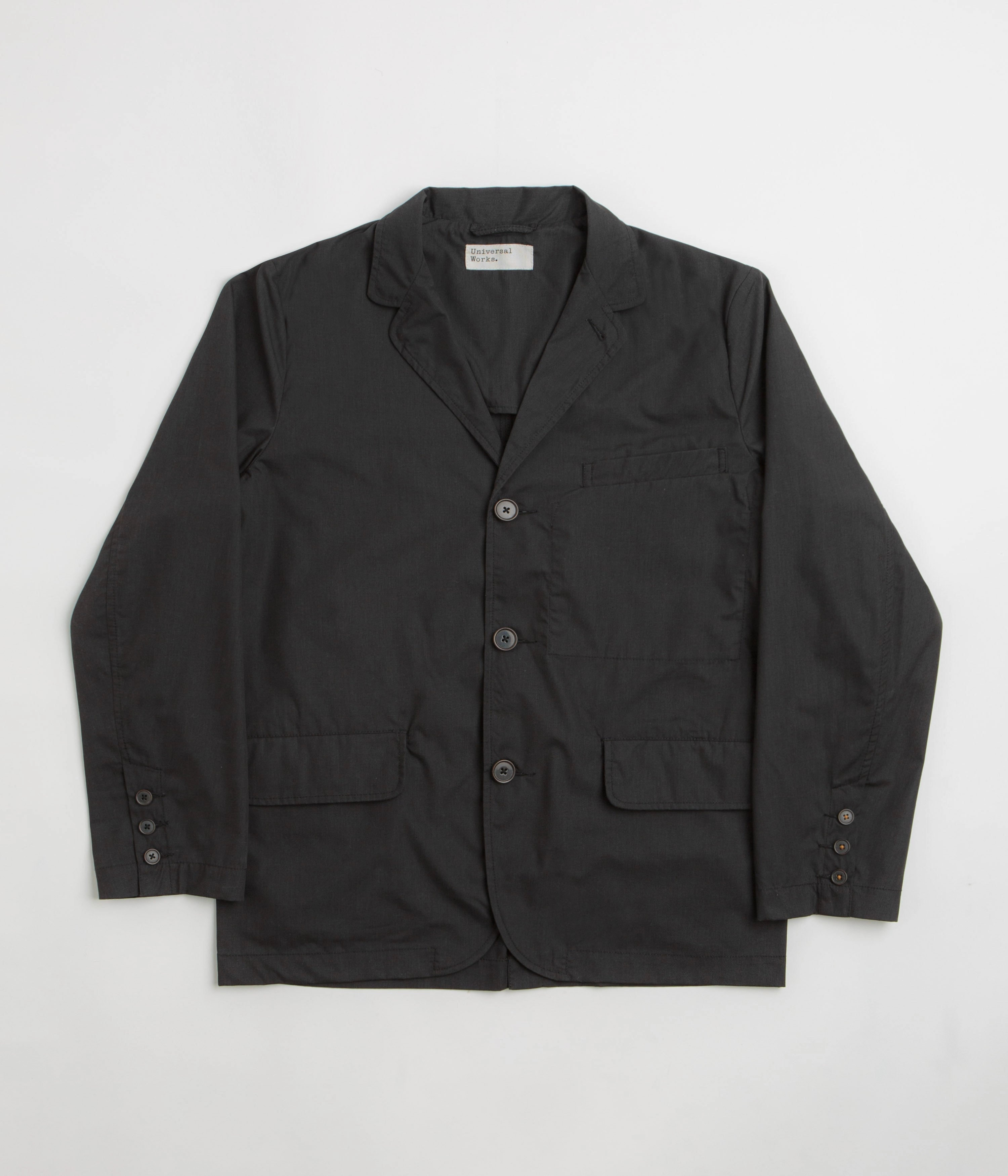 Reused Cloth Crisp Detail Universal Works Capitol Jacket - Black
