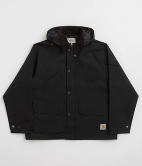 Carhartt Clarton Jacket - Black / Black Flexible Hem Adjustment