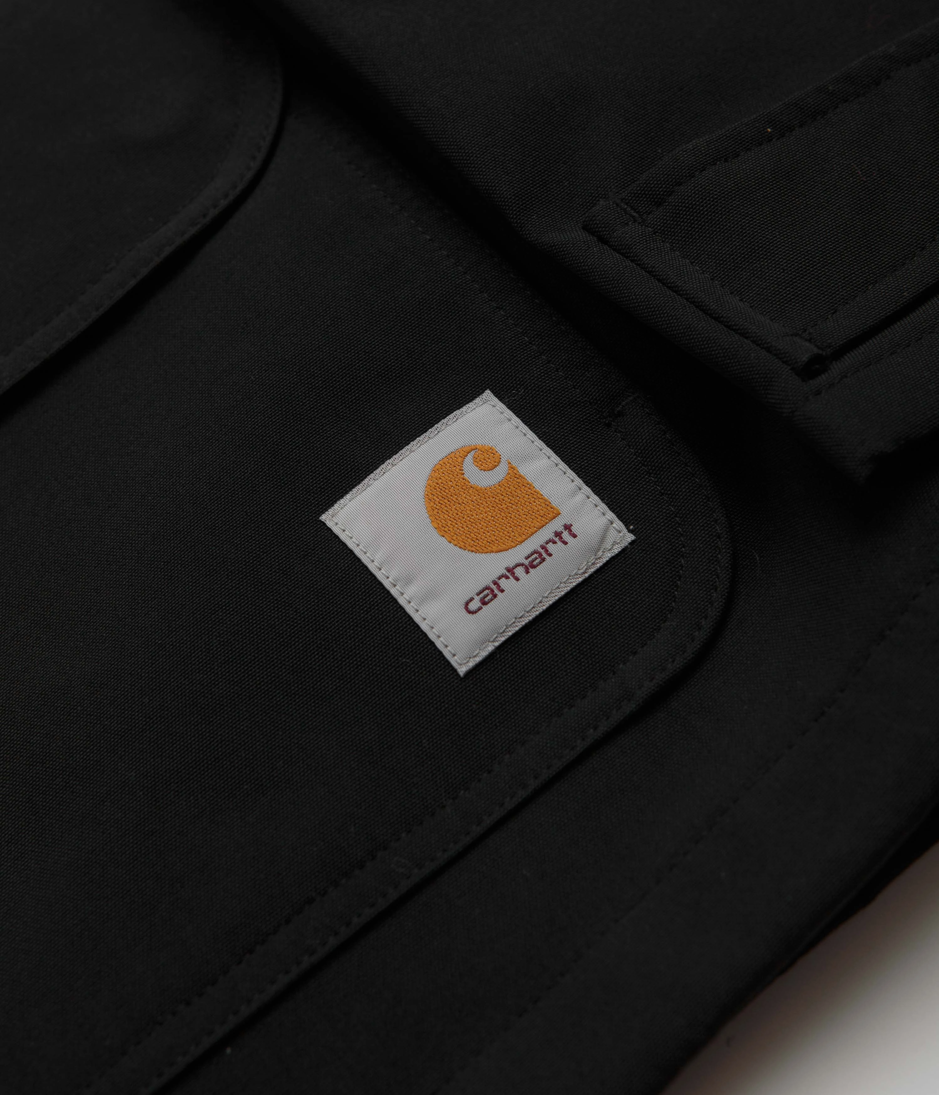 Carhartt Clarton Jacket - Black / Black Quilted Interior