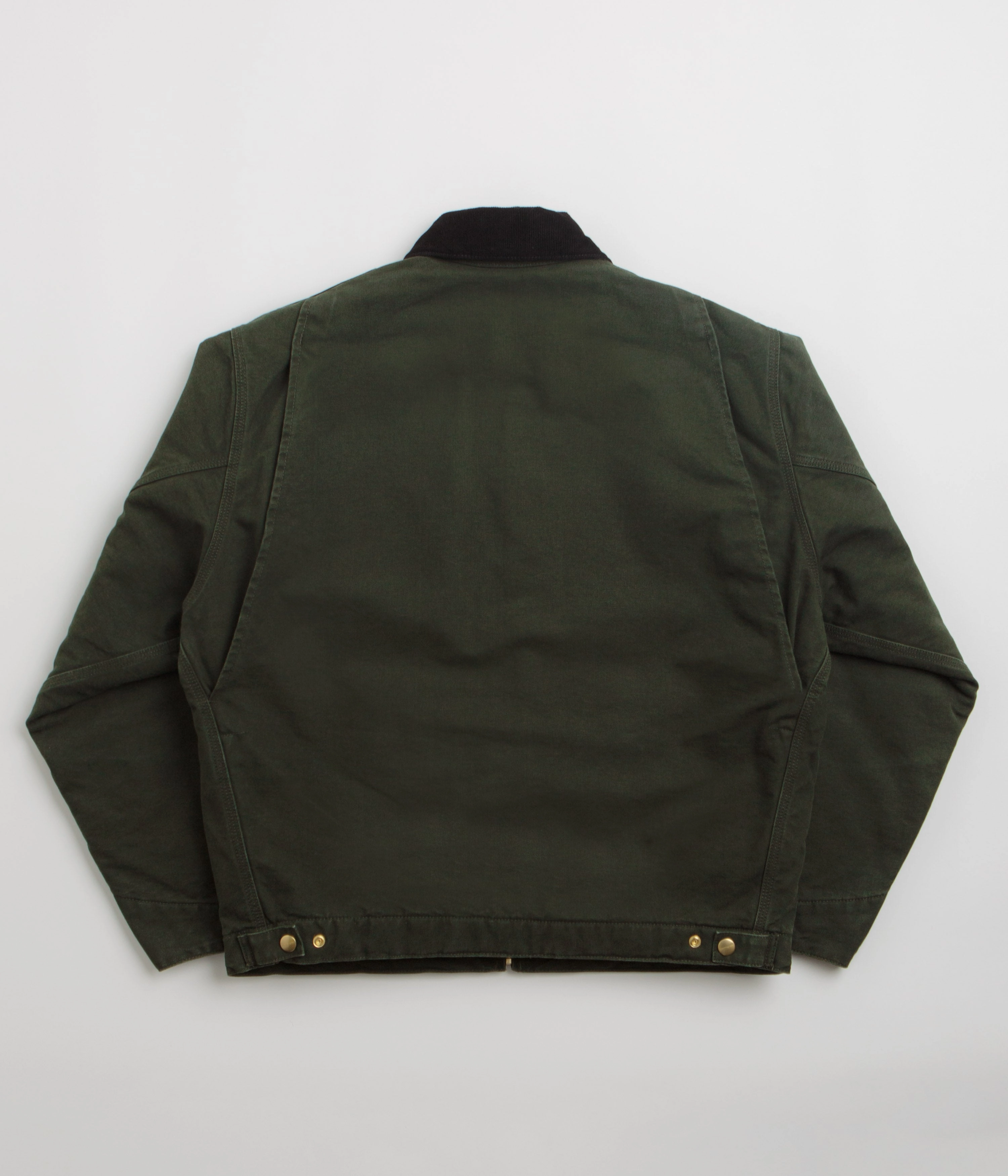 Carhartt OG Detroit Jacket - Olive / Black Stone Canvas Essential Fit