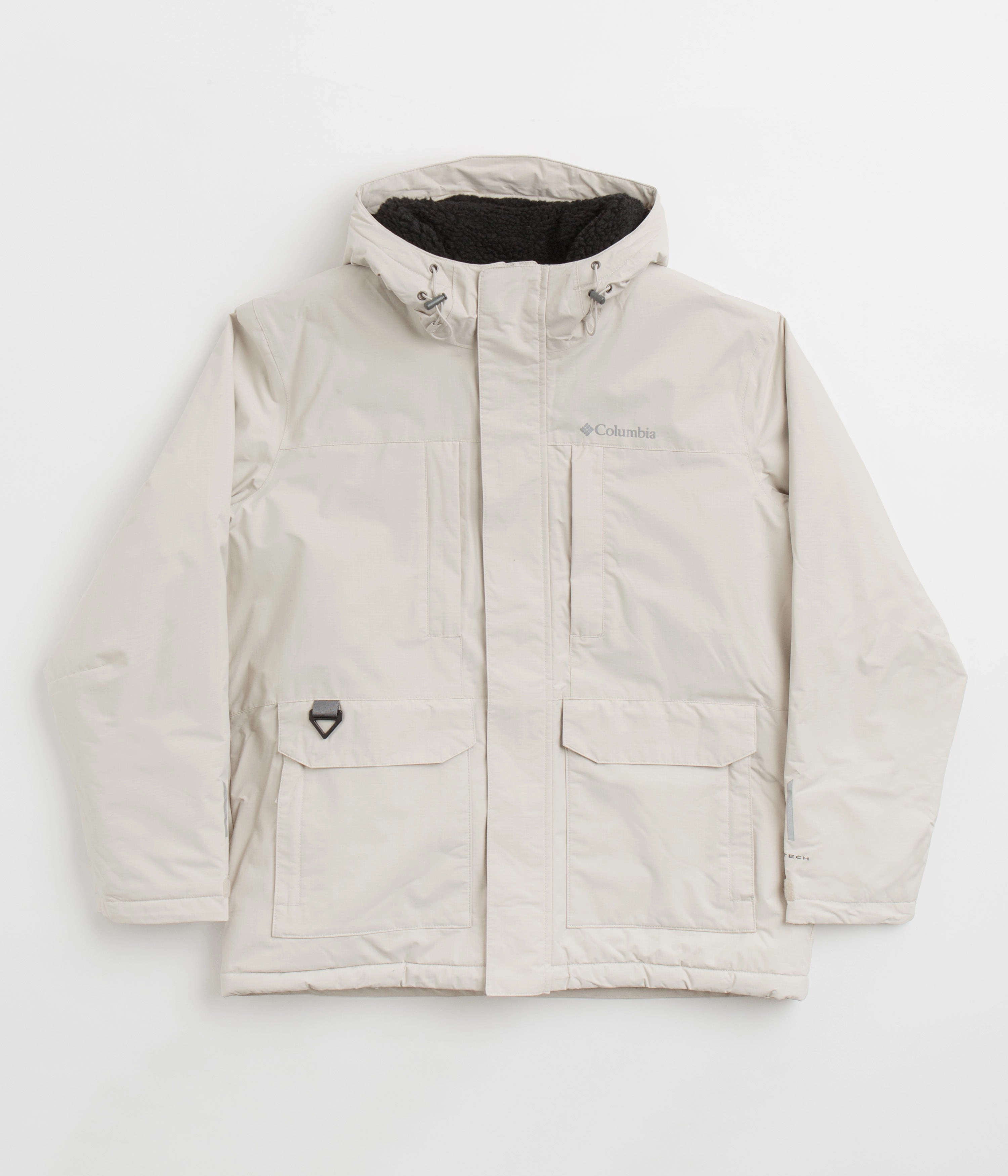Noise Reduciting Fabric Columbia Landroamer Sherpa Lined Jacket - Dark Stone