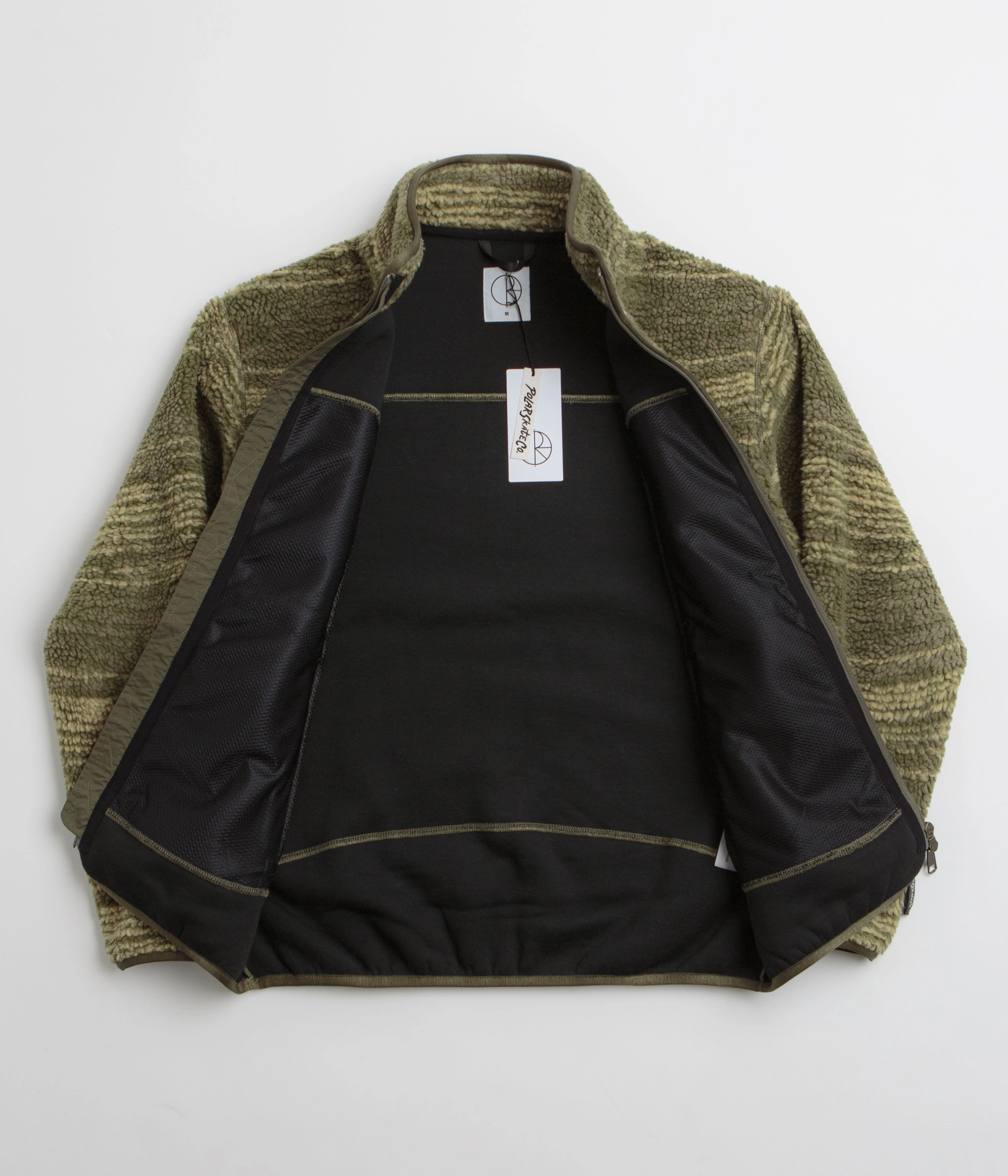 Convertible Collar Abrasion Resistant Shell Polar Kiko Jacket - Army Green