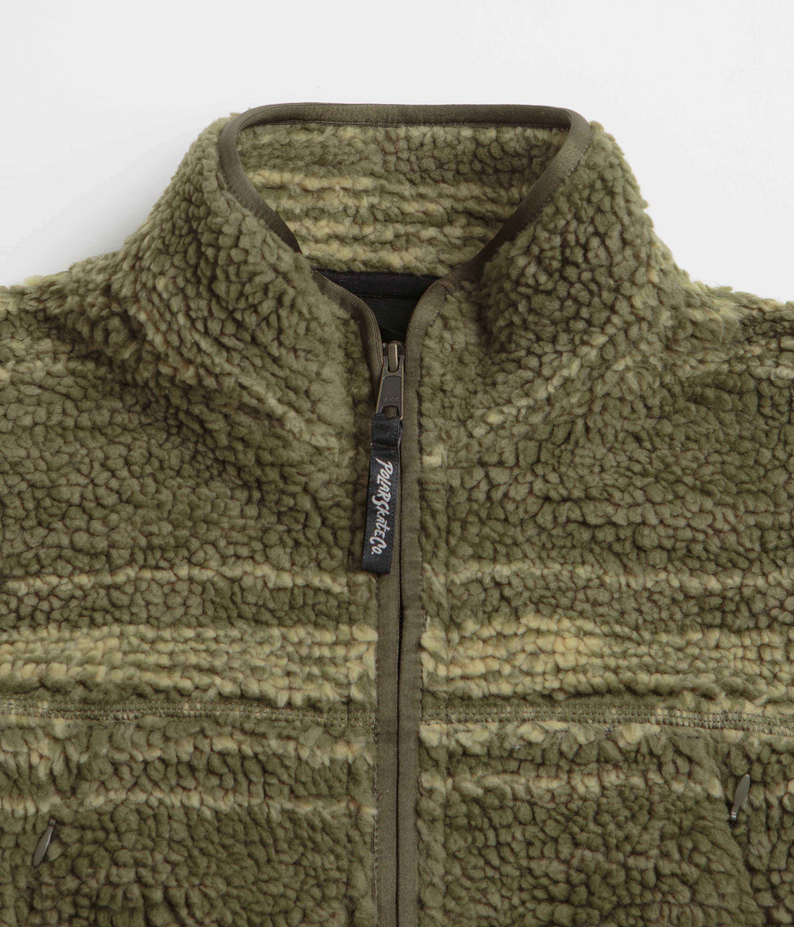 Polar Kiko Jacket - Army Green Fleece Inside