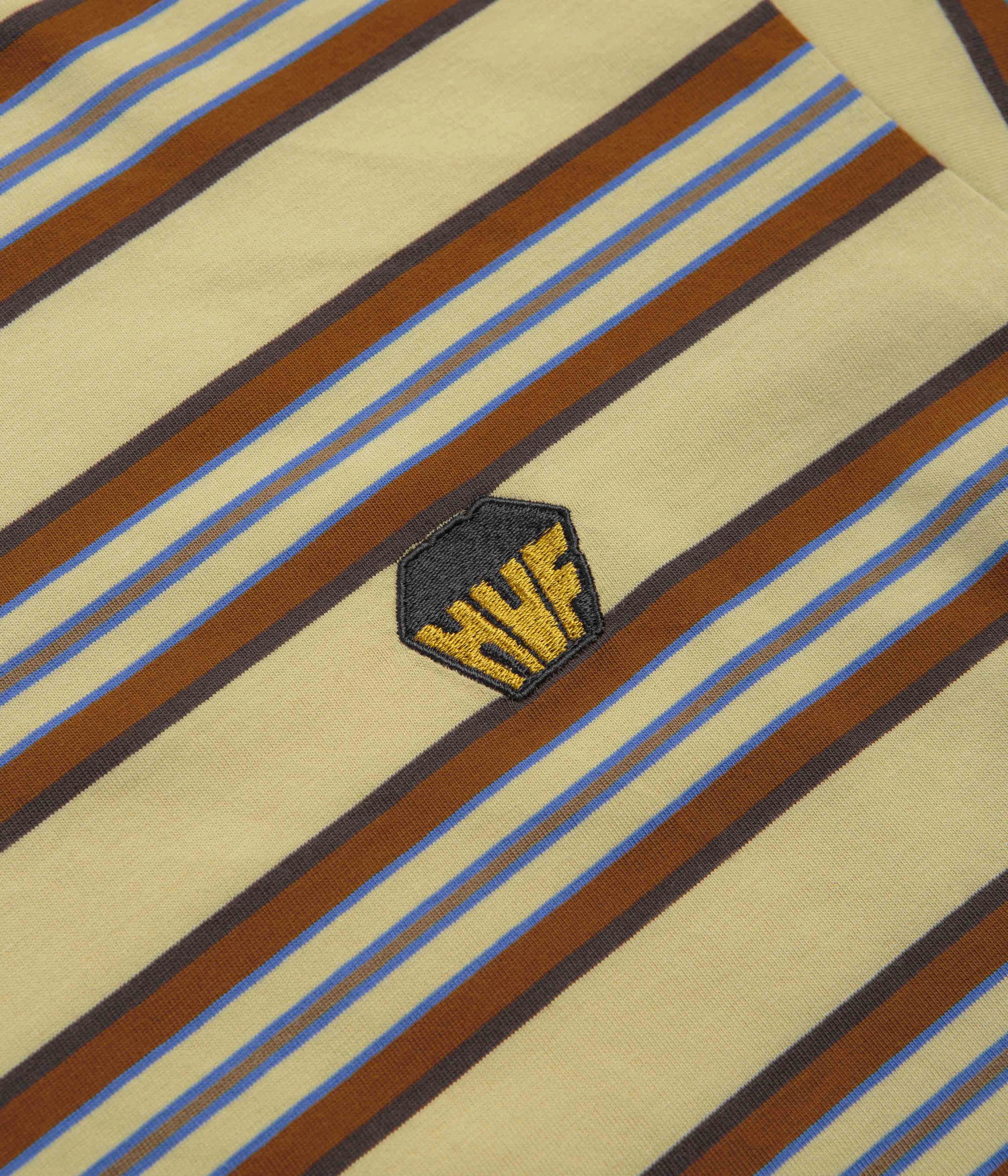 HUF Big Block Stripe T-Shirt - Clay Perfect Layering Relaxing Day