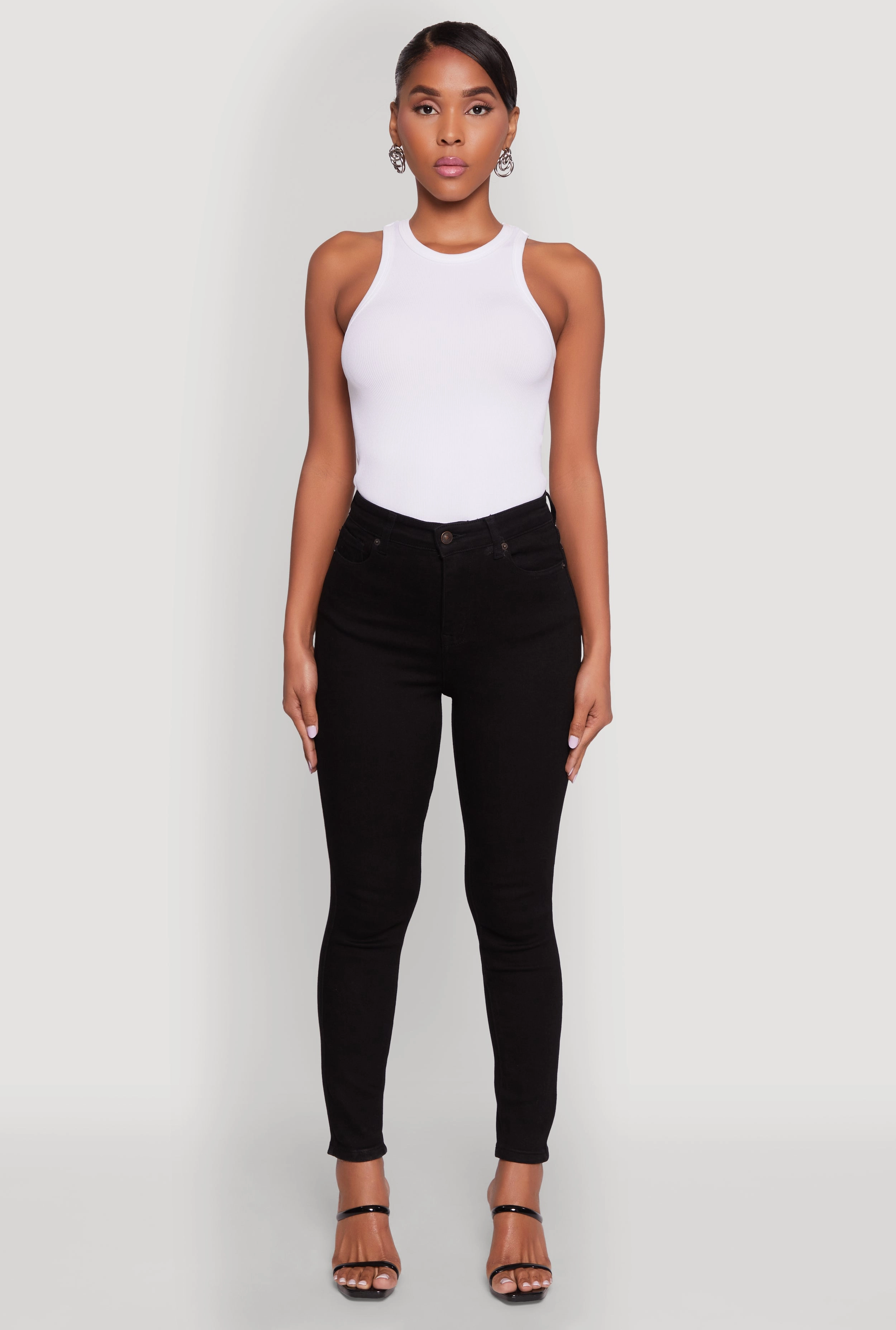 Chill Vibe WAX Basic High Waisted Skinny Jeans