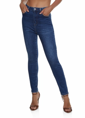 Simple Choice Weekend Uniform WAX Basic High Waisted Skinny Jeans