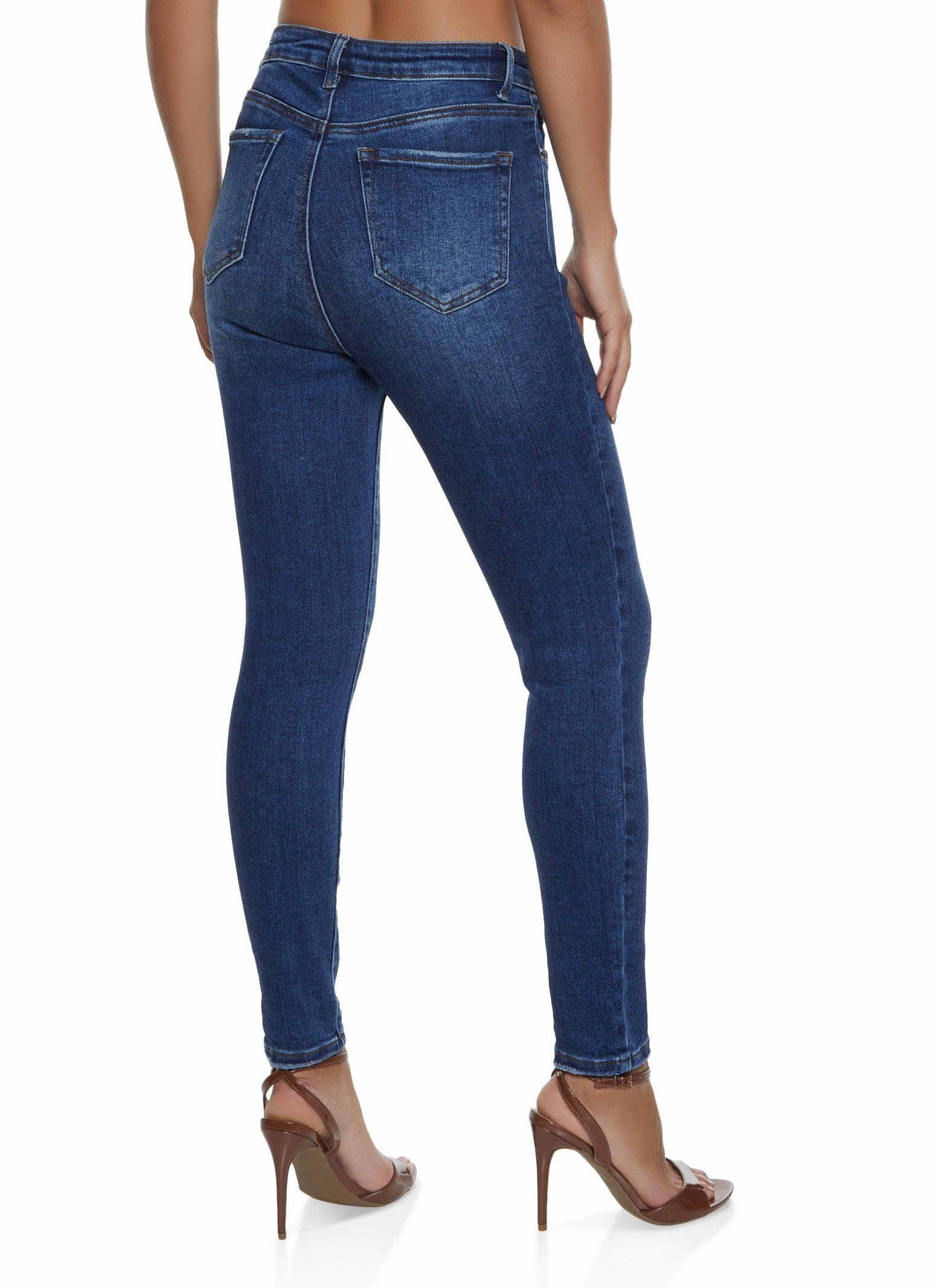 WAX Basic High Waisted Skinny Jeans Comfy Home Comfort Weekend Getaway