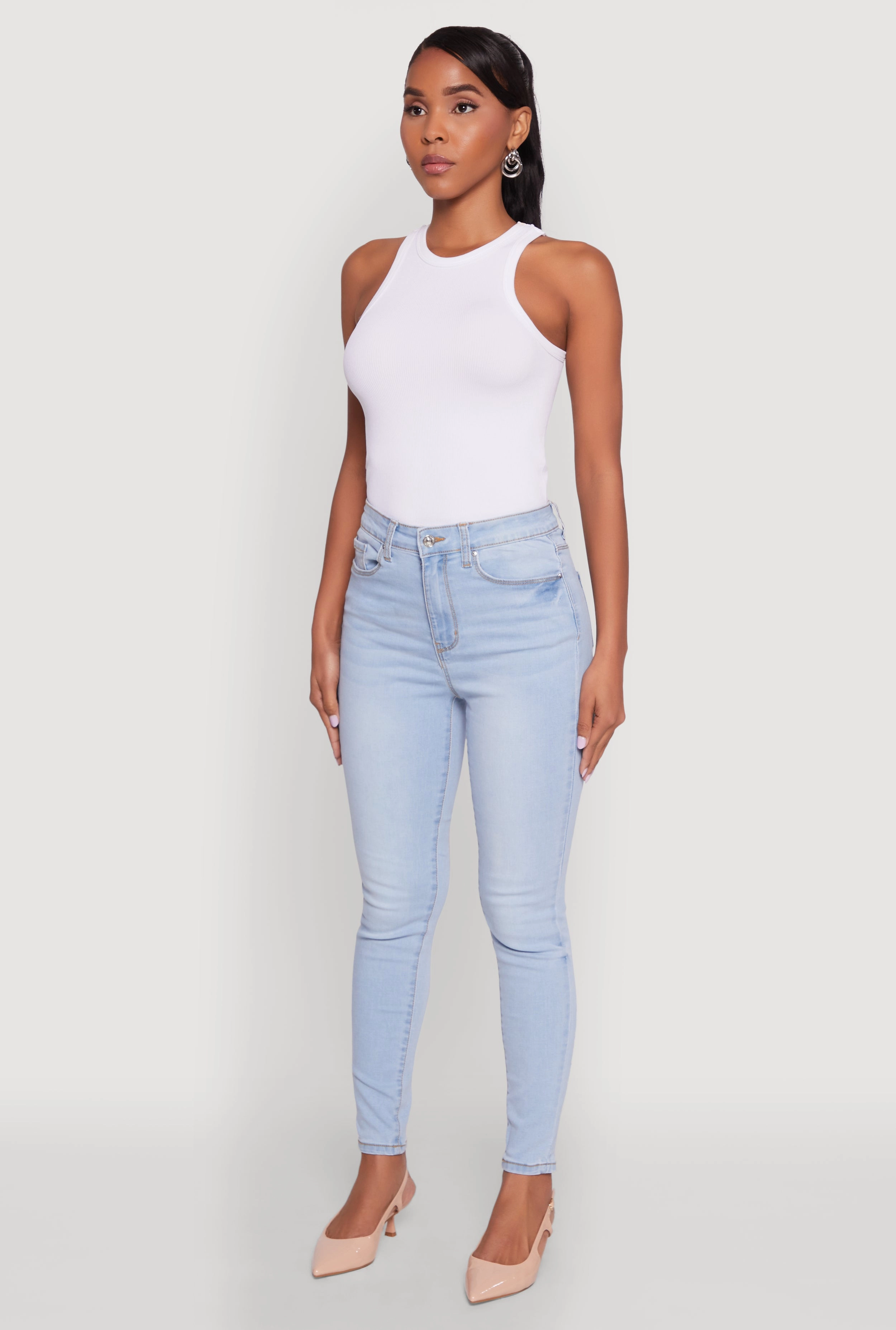 WAX Basic Skinny Jeans Spring Attire