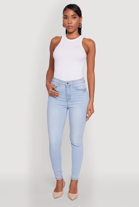 WAX Basic Skinny Jeans Comfortable Outfit Closet Classic
