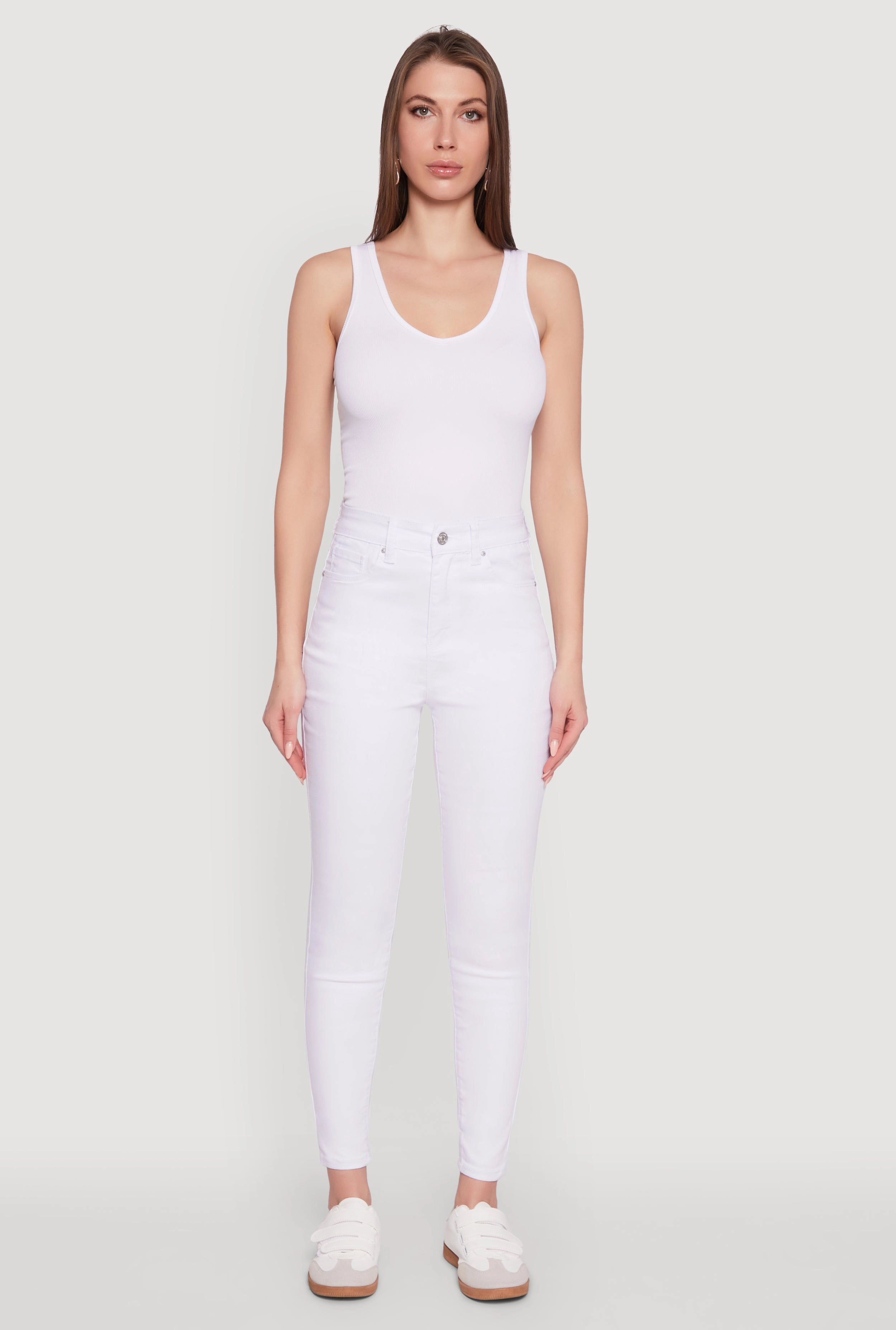 Couple Look Lightweight Spring Mood Office Wear Minimalist WAX Basic Skinny Jeans