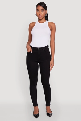 WAX Push Up High Rise Skinny Jeans Outdoor Adventure Party Look Youth Style Light Layers