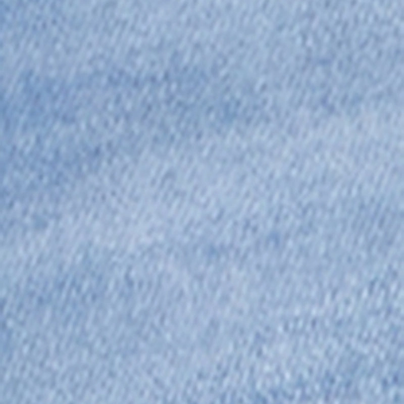 Pre Washed Denim WAX Ripped Rolled Cuff Skinny Jeans