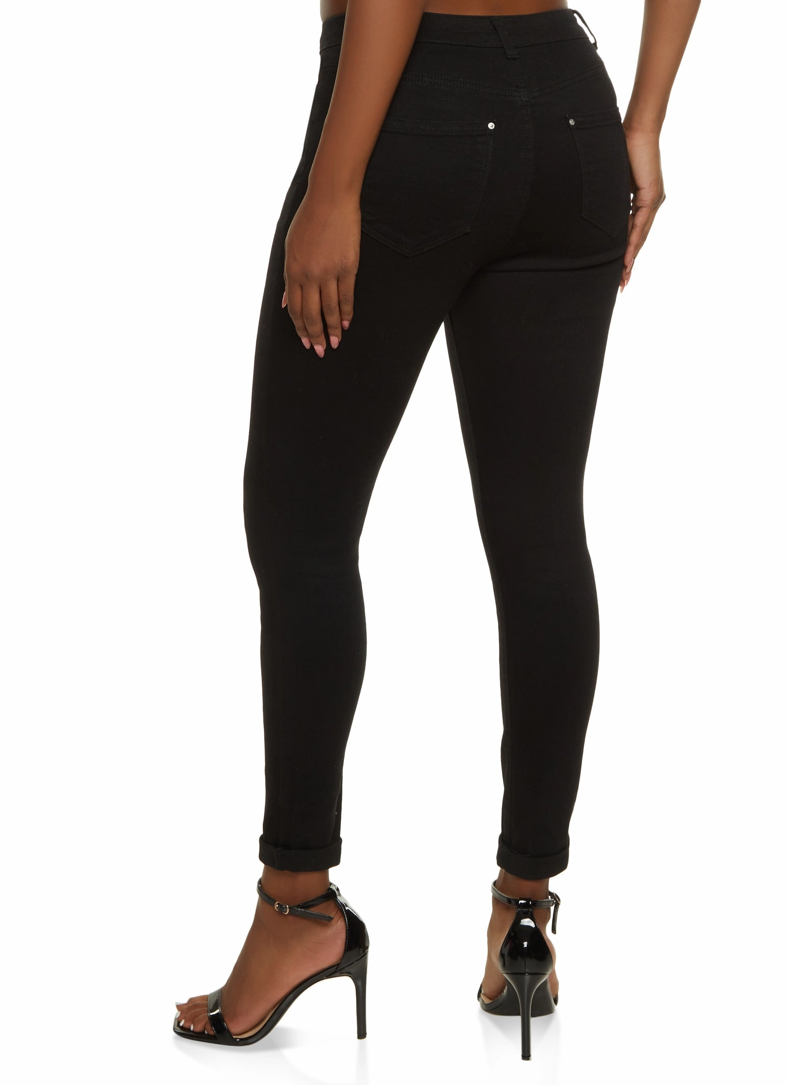 Chill Outfit Relaxed Style Earthy Earthy Soft WAX Whiskered Rolled Cuff Skinny Jeans