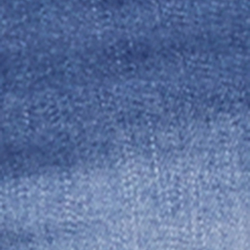 Pre Washed Denim WAX Whiskered Rolled Cuff Skinny Jeans