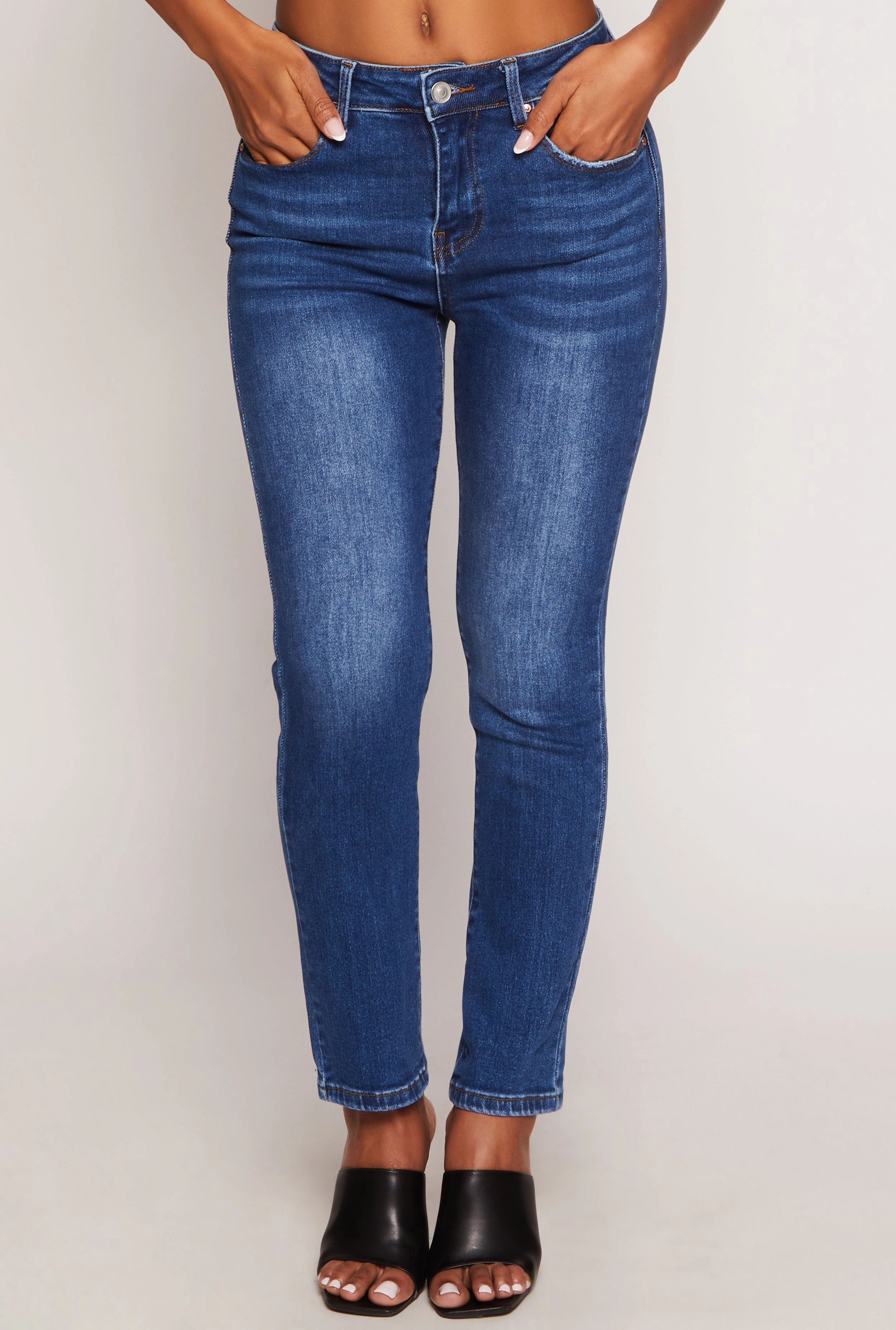 WAX Whiskered Straight Leg Jeans Slim Modern Chill Friendly