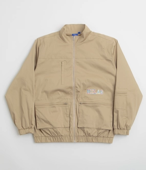 Helas Drapeau Utility Jacket - Beige Water Repellent Coating