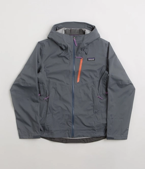 Patagonia Womens Granite Crest Rain Jacket - Smolder Blue Plaid Print
