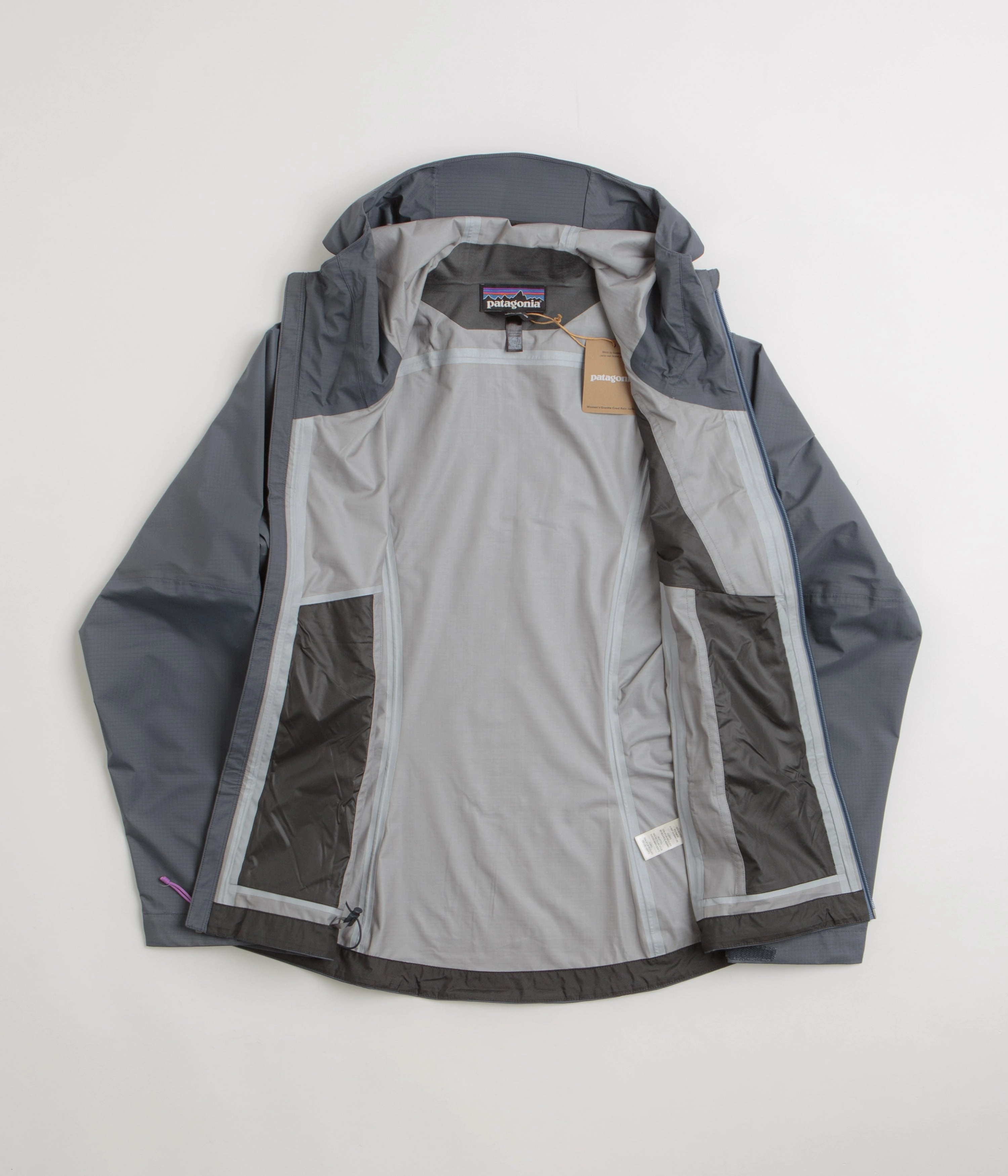 Subtle Texture Detachable Layers Patagonia Womens Granite Crest Rain Jacket - Smolder Blue