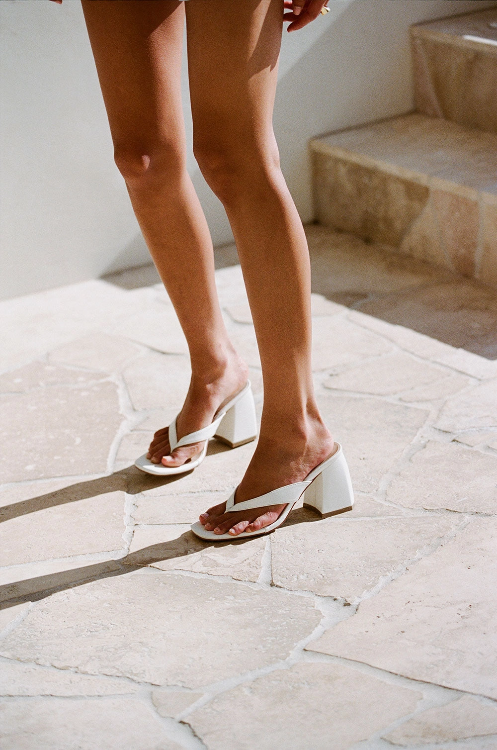 Anti Slip Feature Dia Heels - White