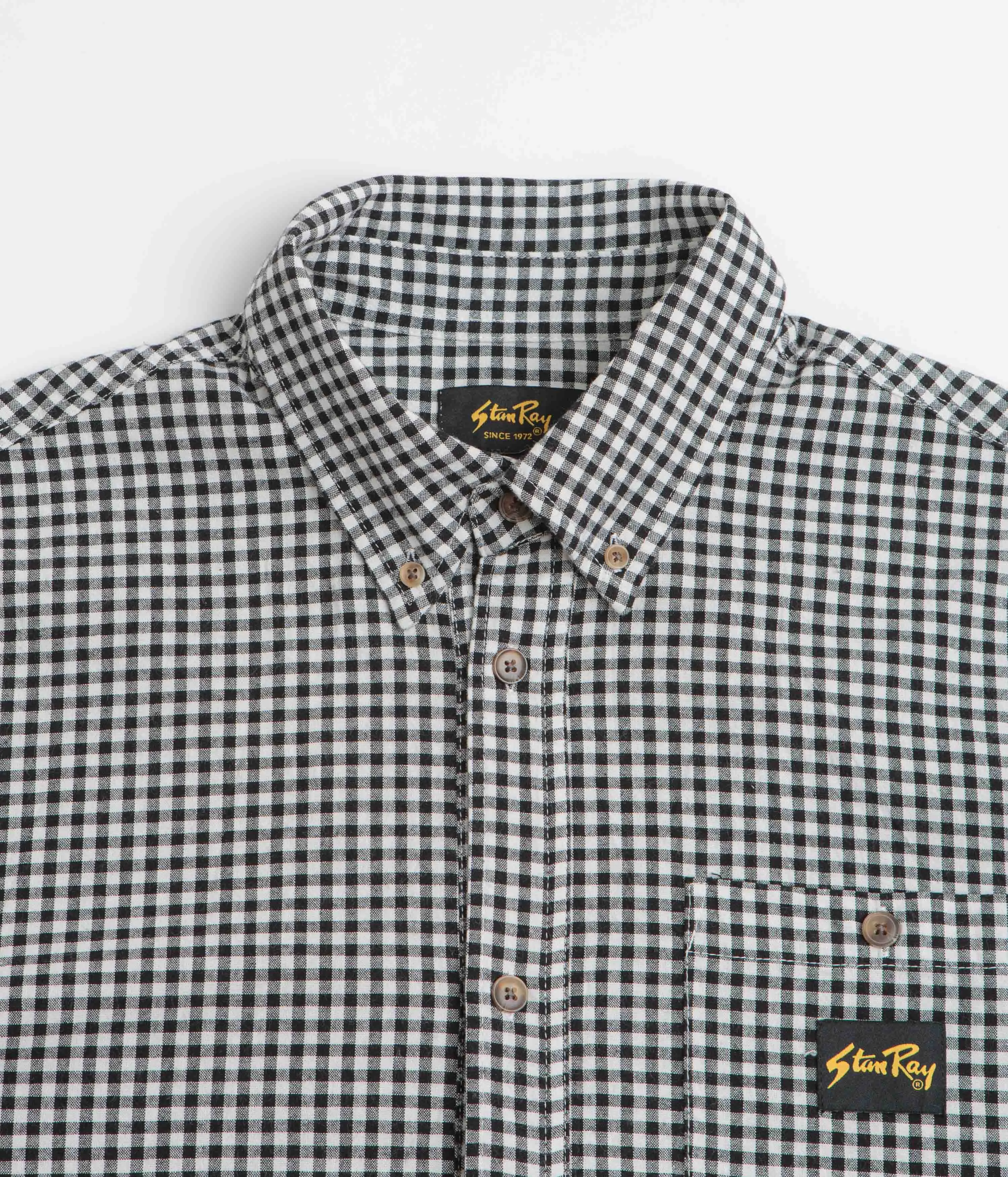 Stan Ray Short Sleeve Flannel Shirt - Shale Check Versatile Piece Microfiber Material