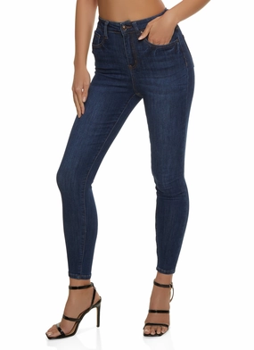 Timeless Look WAX Whiskered Skinny Ankle Jeans