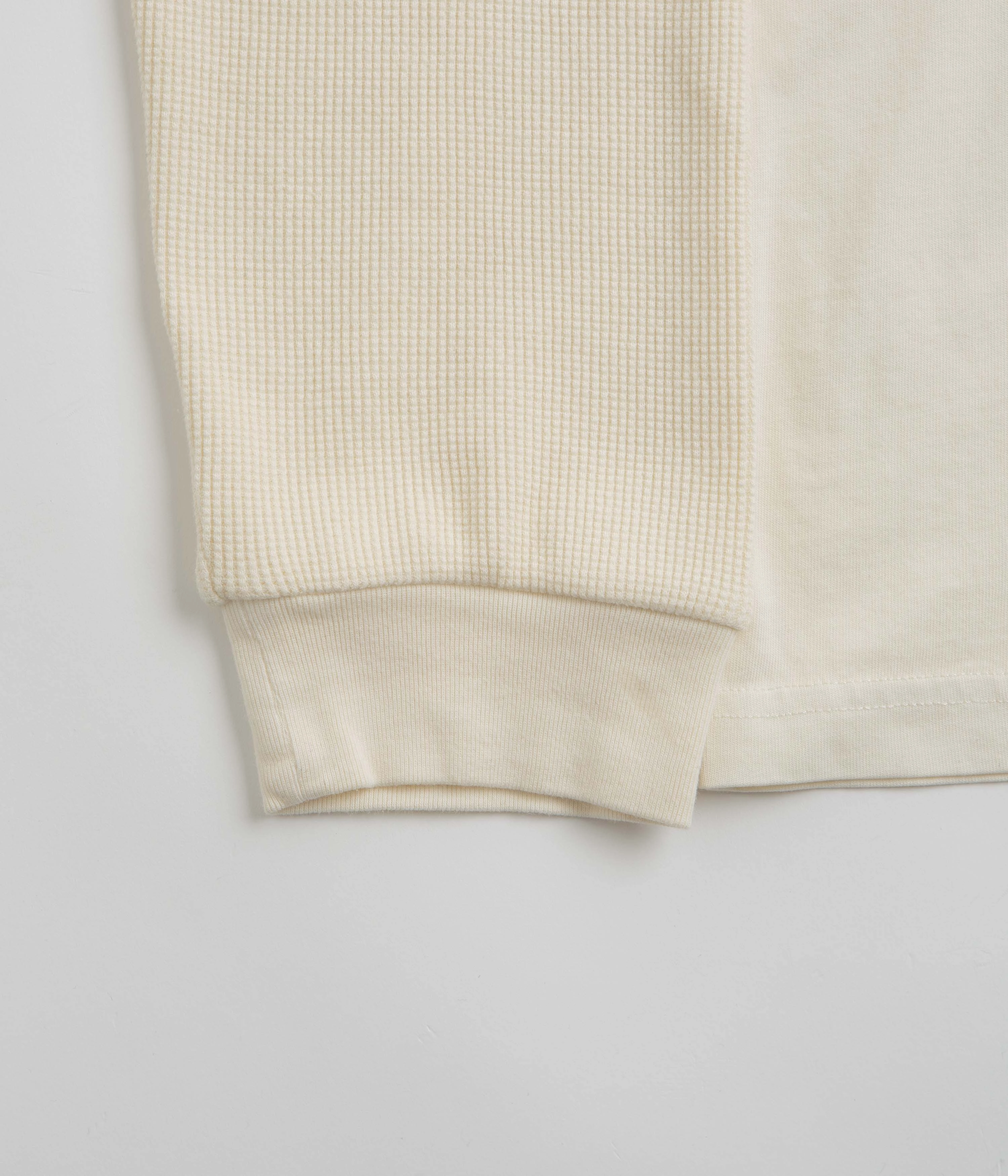 Active Fashion Casual Vibes Welcome Shard Layered Knit Long Sleeve T-Shirt - Bone