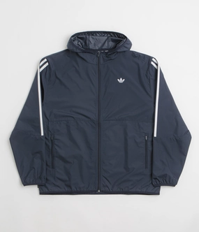 Adidas Skateboarding Windbreaker Jacket - Legend Ink / White Crisp Look Heavy Duty Buckle