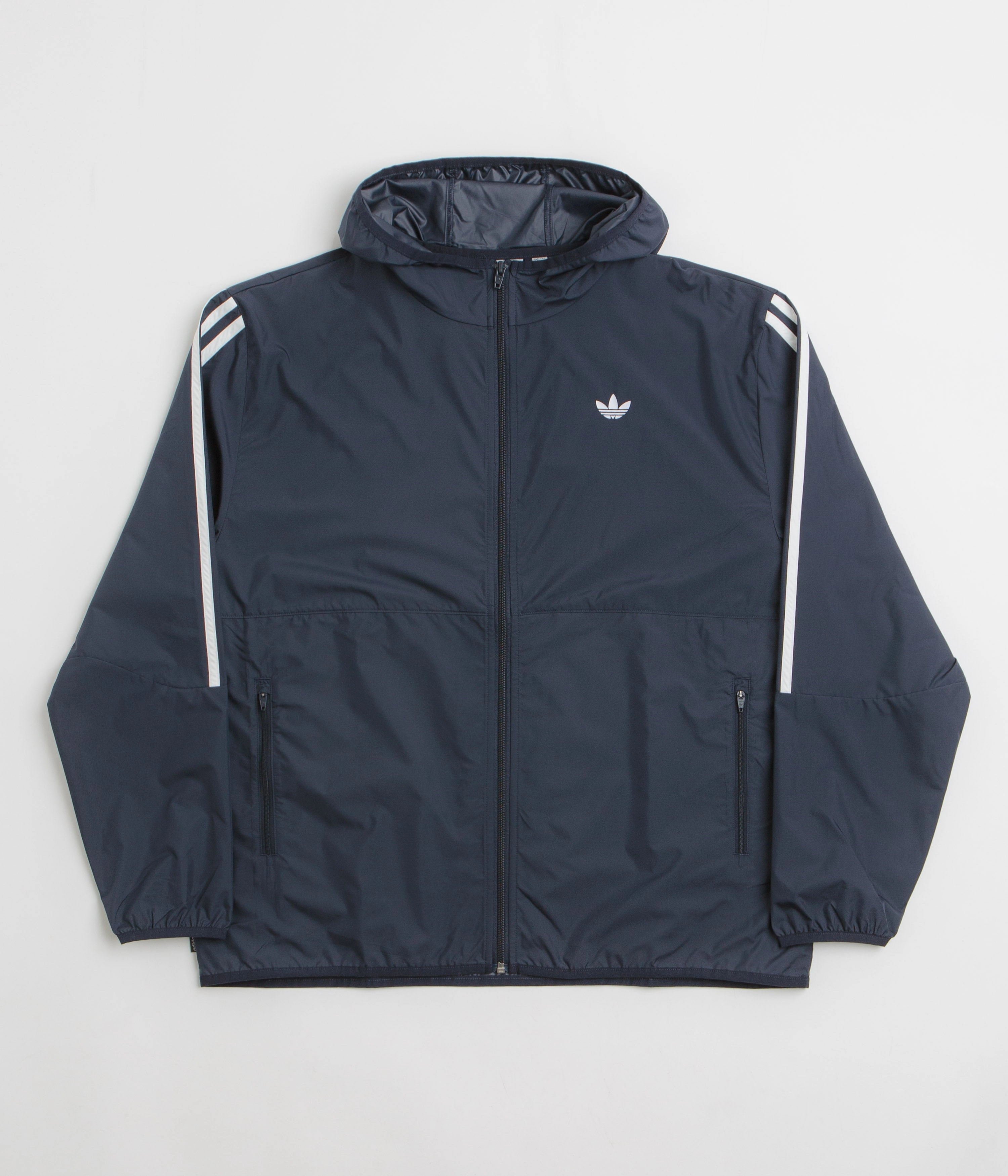 Adidas Skateboarding Windbreaker Jacket - Legend Ink / White Crisp Look Heavy Duty Buckle