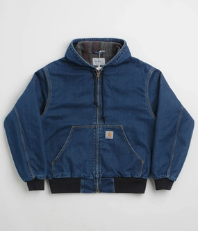 Carhartt OG Active Jacket - Blue Stone Washed Weatherproof Seams Cold Season