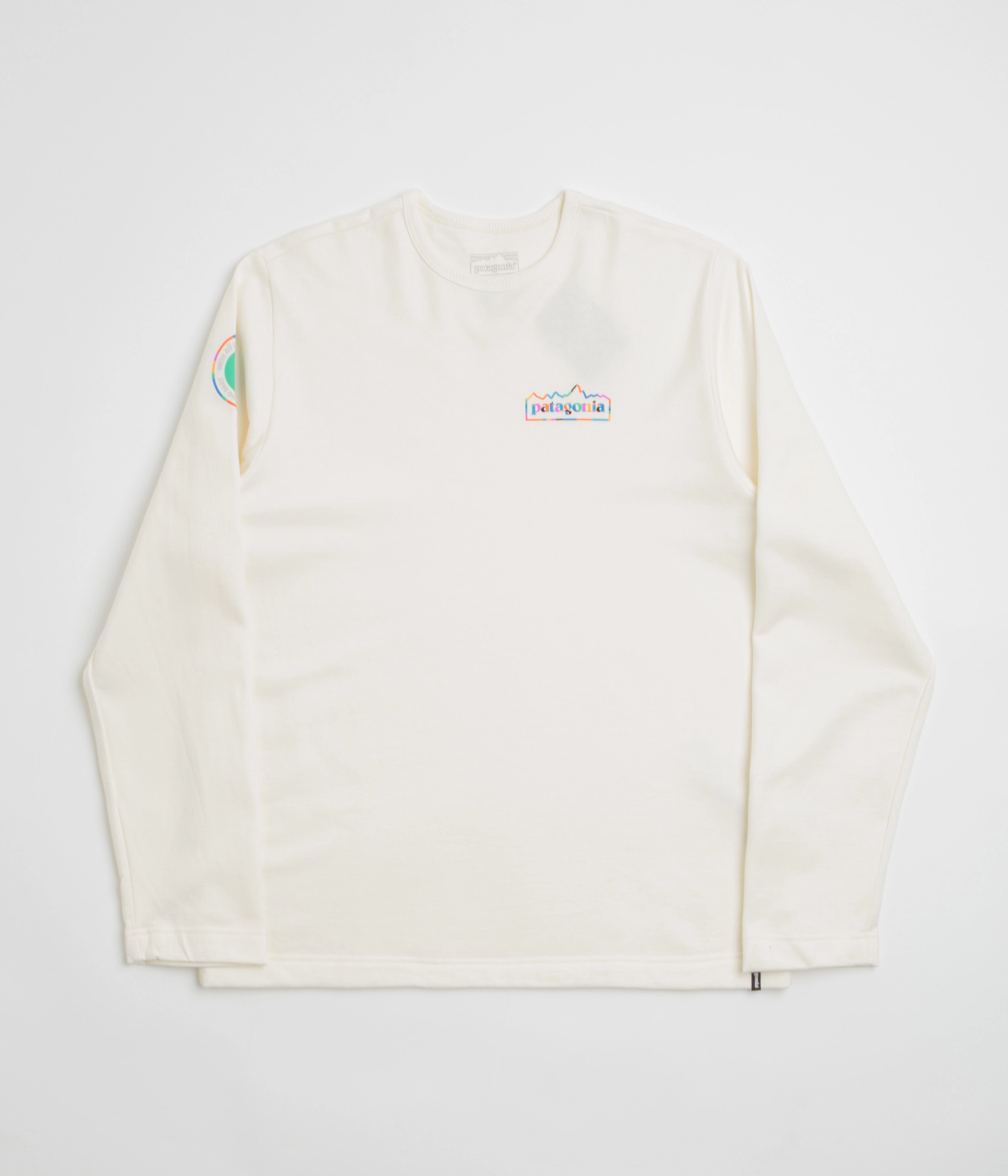 Cold Weather Comfort Patagonia Unity Fitz Wildrise Crewneck Sweatshirt - Birch White