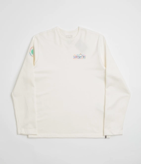 Cold Weather Comfort Patagonia Unity Fitz Wildrise Crewneck Sweatshirt - Birch White