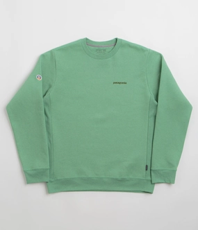 Patagonia Fitz Roy Icon Uprisal Crewneck Sweatshirt - Ellwood Green Soft Knit Layer