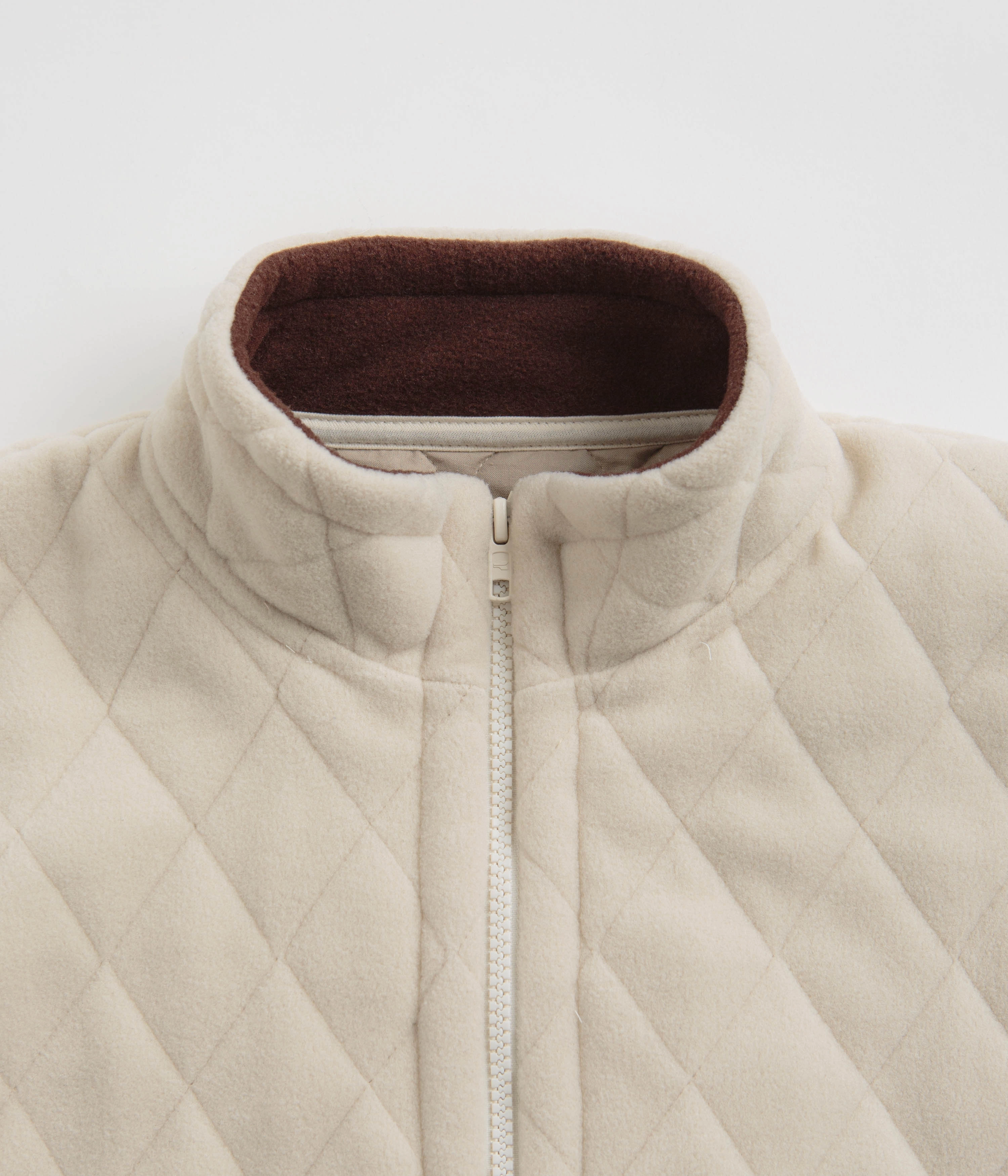 Magenta Lunar Quilted High Neck Sweatshirt - Natural Quick Drying Technology Chilly Layering