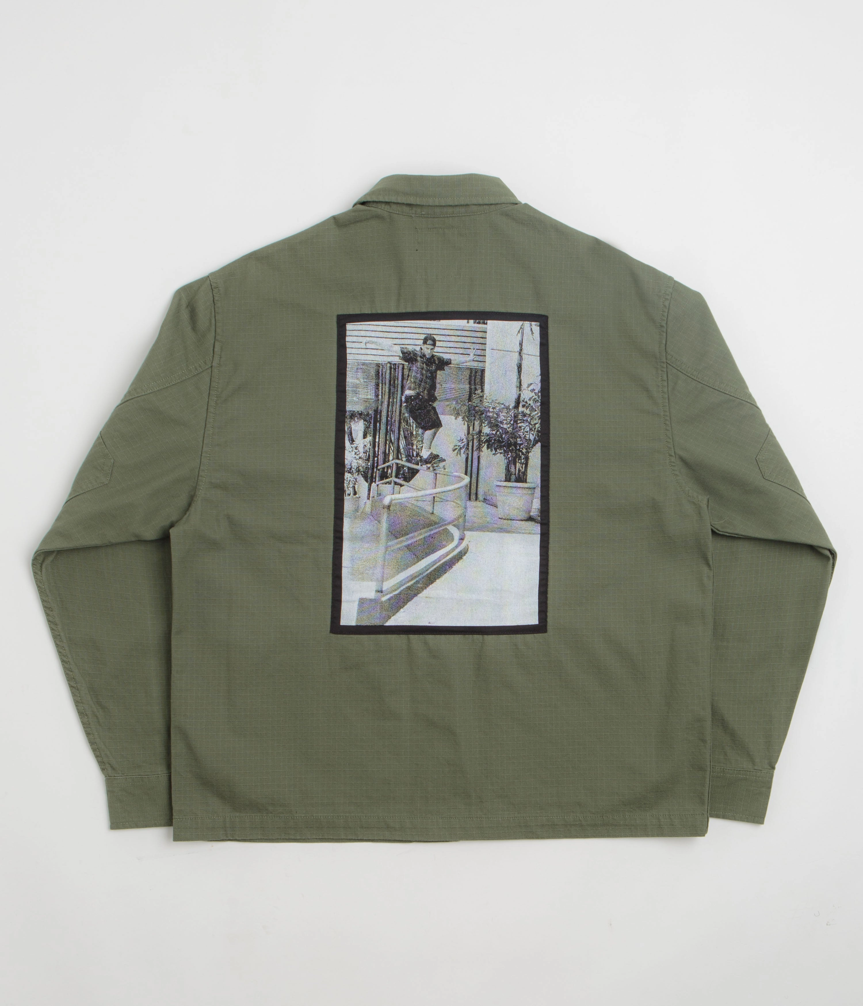 Vans Skate Atiba Haze Military Overshirt - Pine Forest Sport Inspired Style Eco Friendly Dyed Fabric