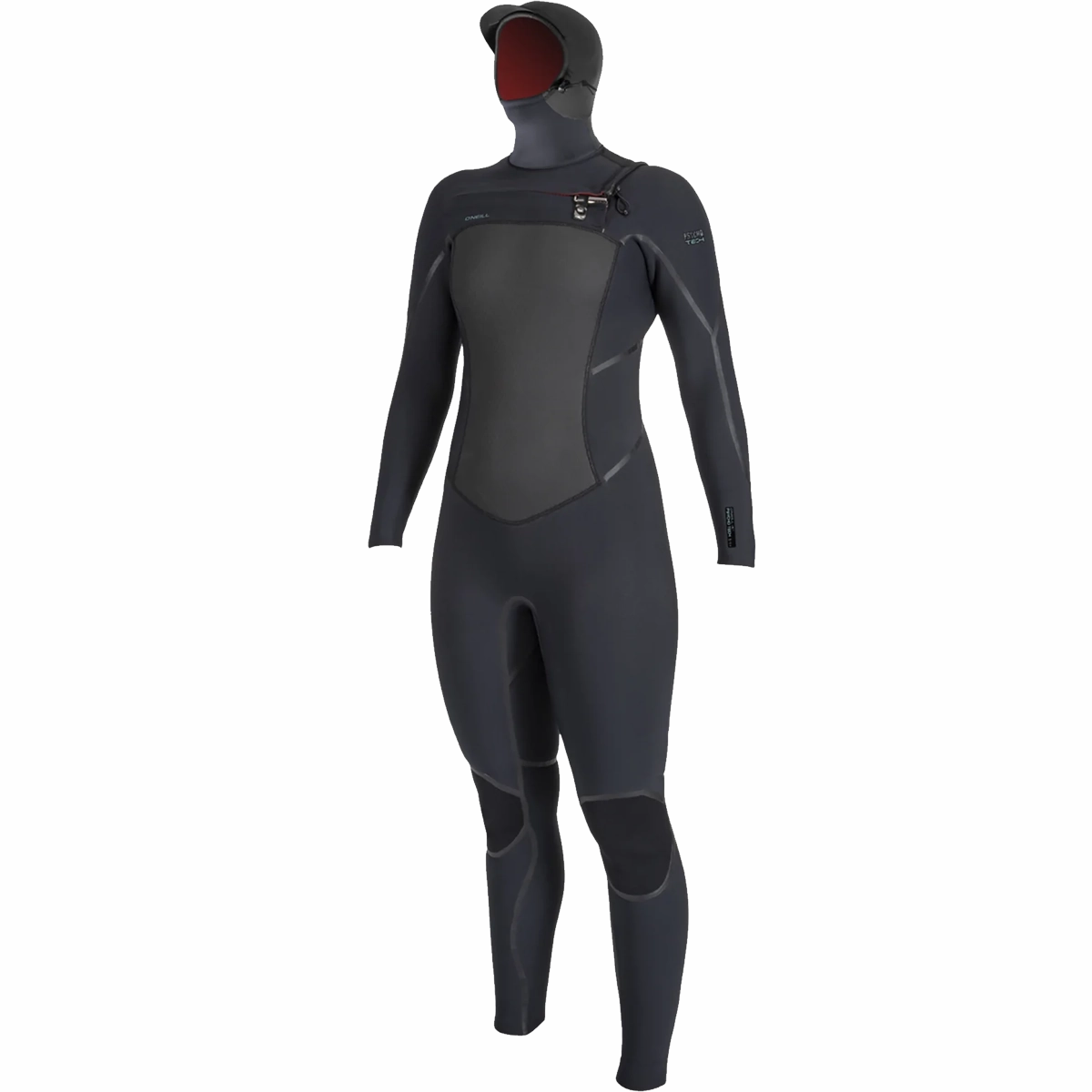 Anti Slip Waistband Women's Psycho Tech 5.5/4mm Hooded Chest Zip