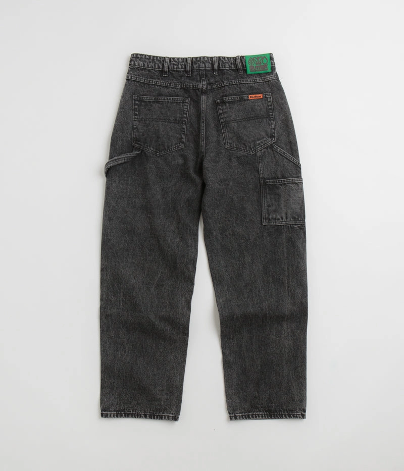 Butter Goods Weathergear Jeans - Faded Black Soft Support Stretch Fit Wear