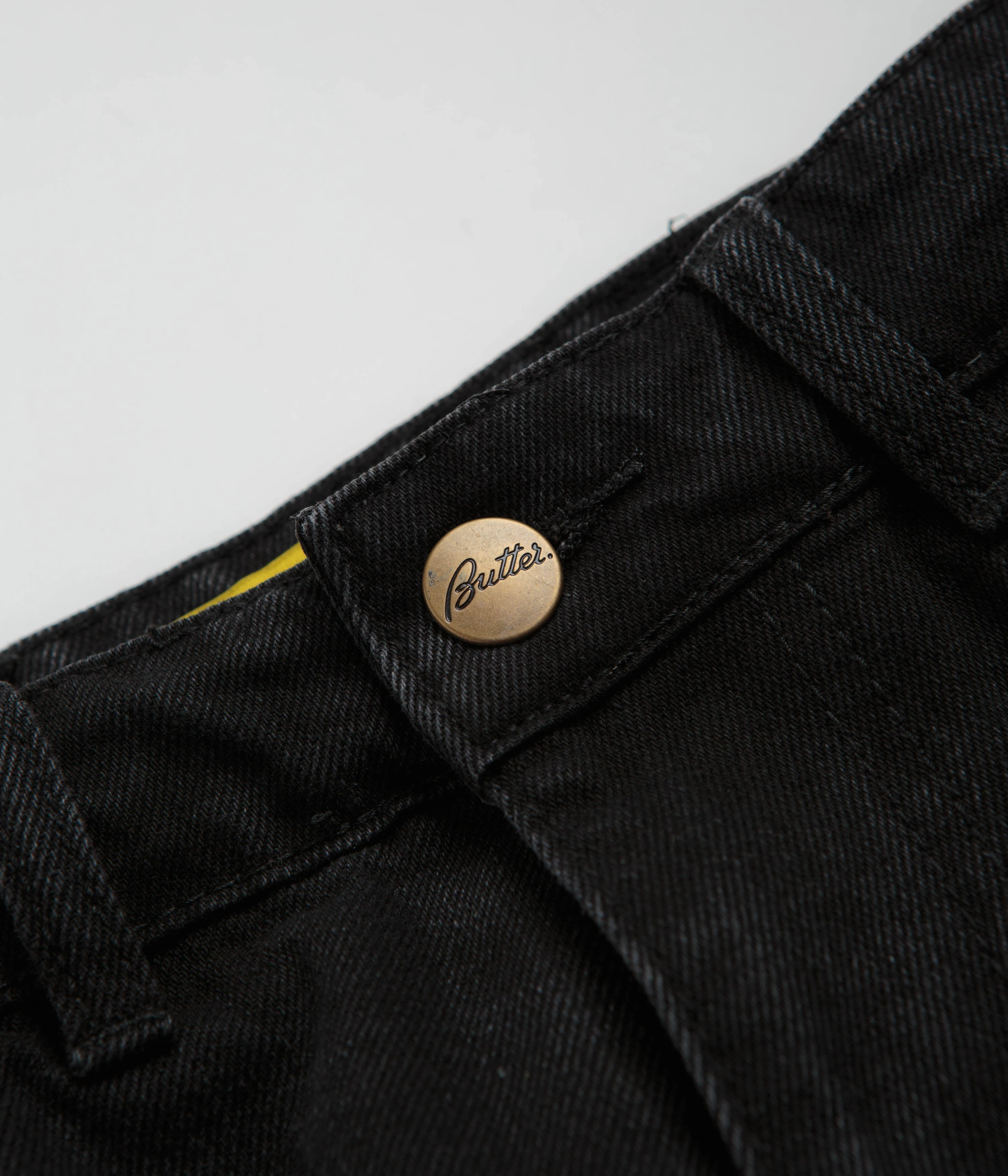 Butter Goods Witness Jeans - Flat Black Non Restrictive Fit Cool Touch