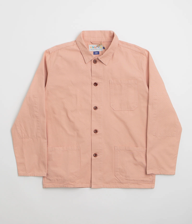 Uskees 3001 Buttoned Overshirt - Dusty Pink Eco Friendly Coatings