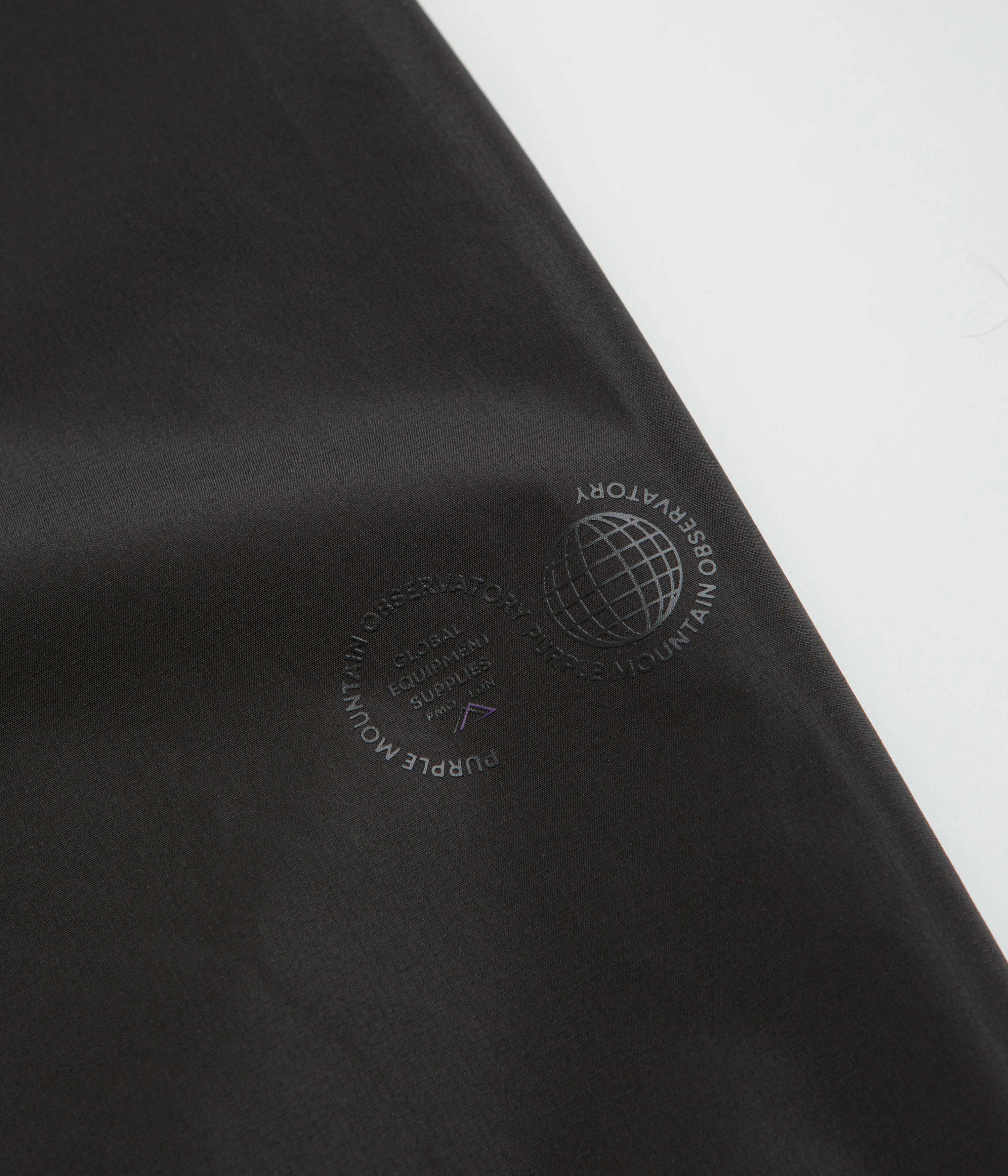 Anti Pilling Surface Purple Mountain Observatory Deluge Waterproof Over Pants - Black